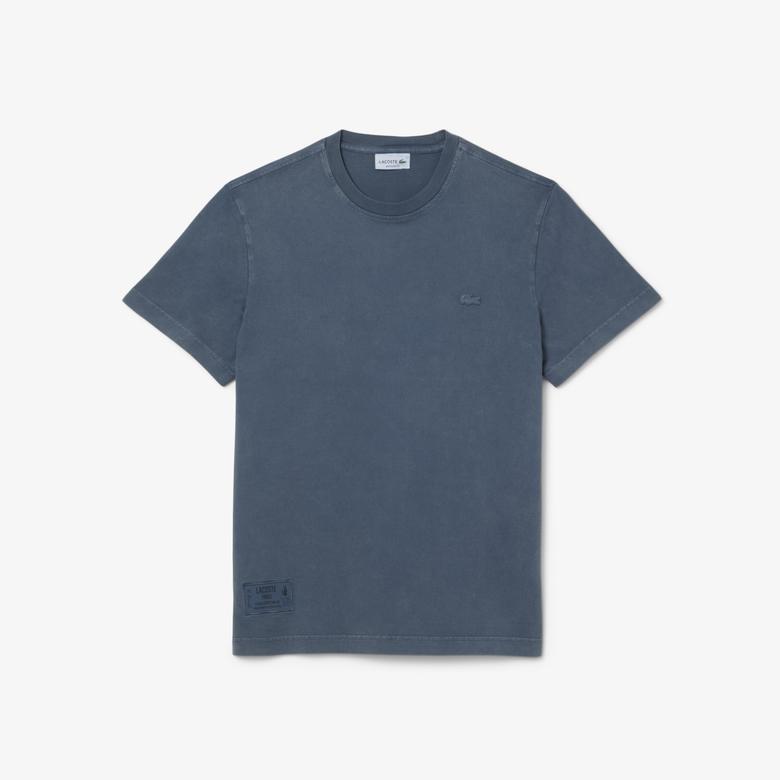 Erkek Regular Fit Bisiklet Yaka Lacivert T-Shirt