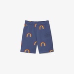Çocuk Desenli Lacivert Şort