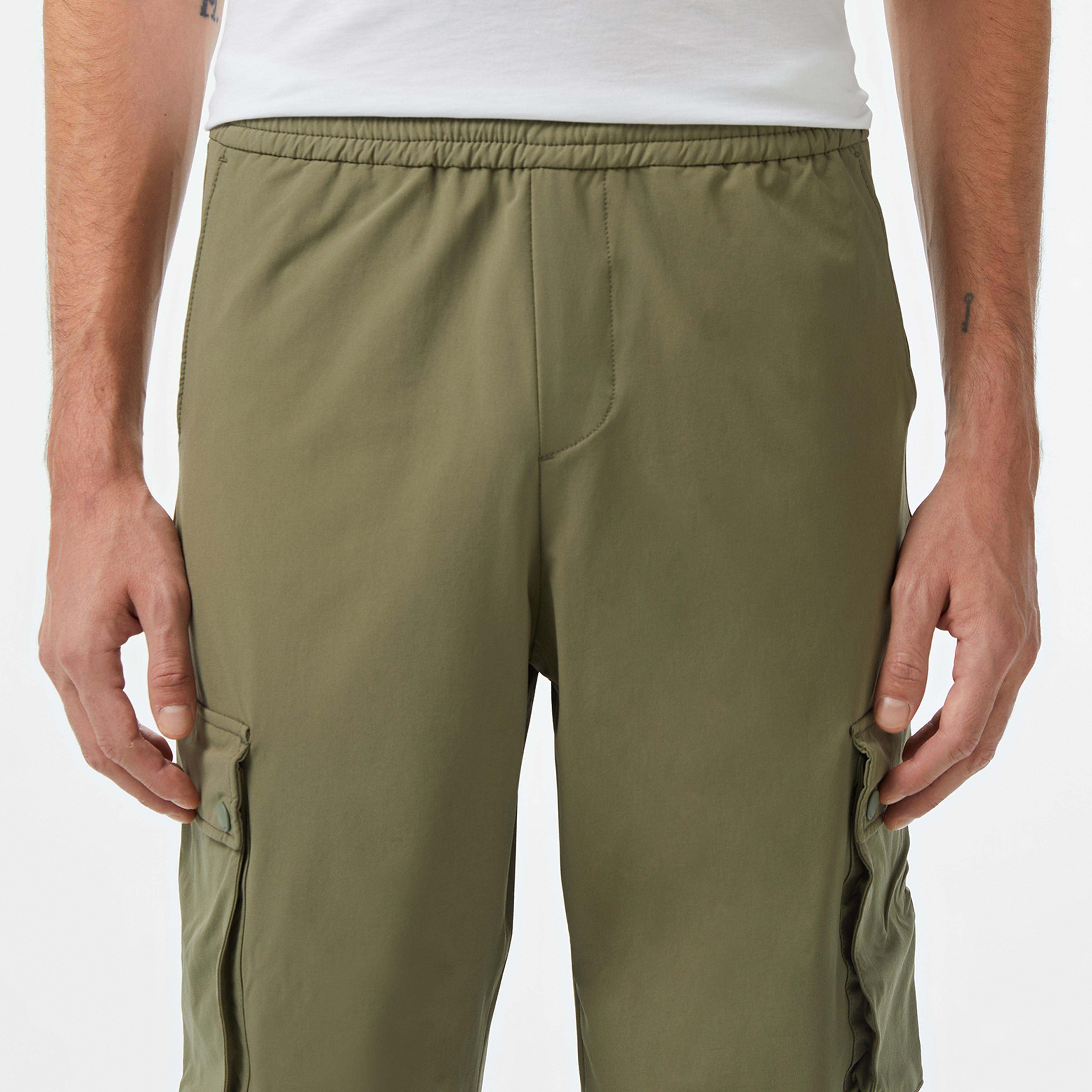 Erkek Relaxed Fit Jogger Haki Pantolon