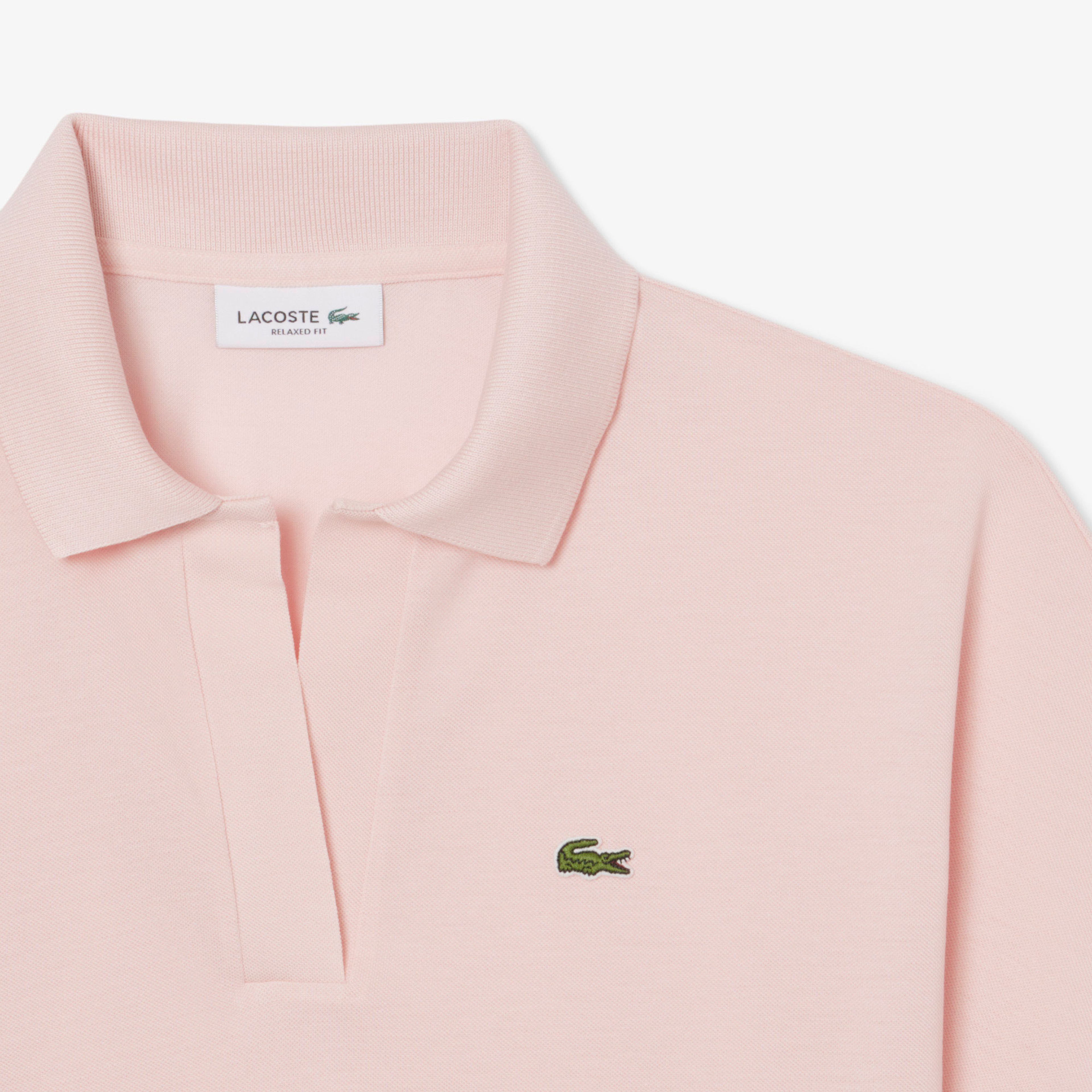 Kadın Relaxed Fit Polo Yaka Pembe Polo