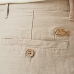 Erkek Slim Fit Bej Bermuda Şort