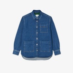 Kadın Relaxed Fit Denim Lacivert Ceket