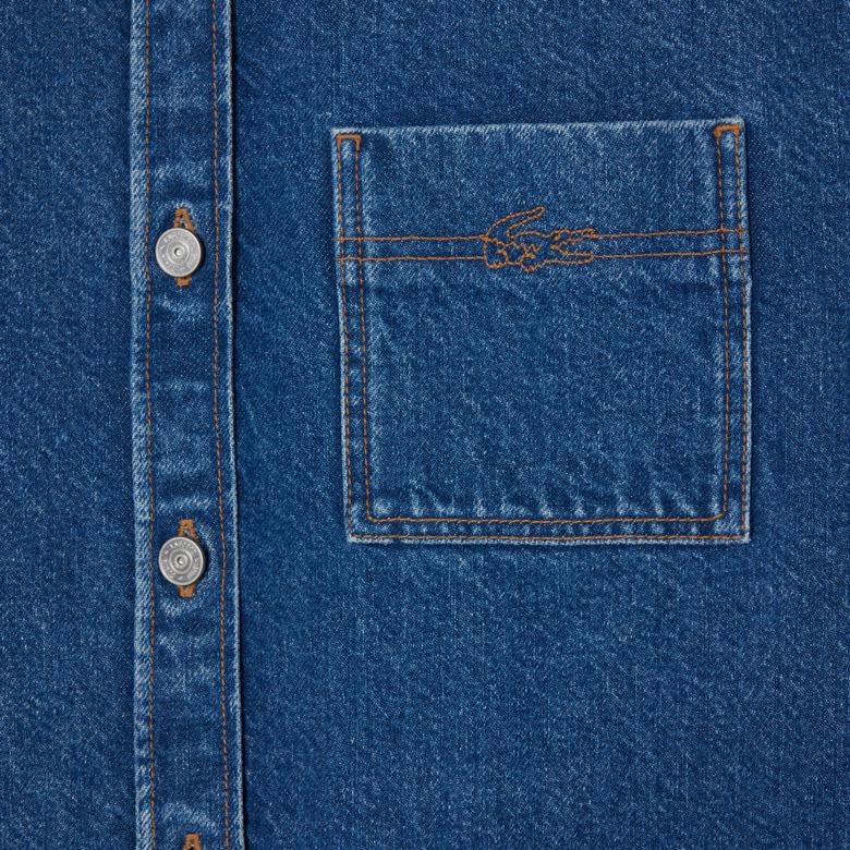 Kadın Relaxed Fit Denim Lacivert Ceket