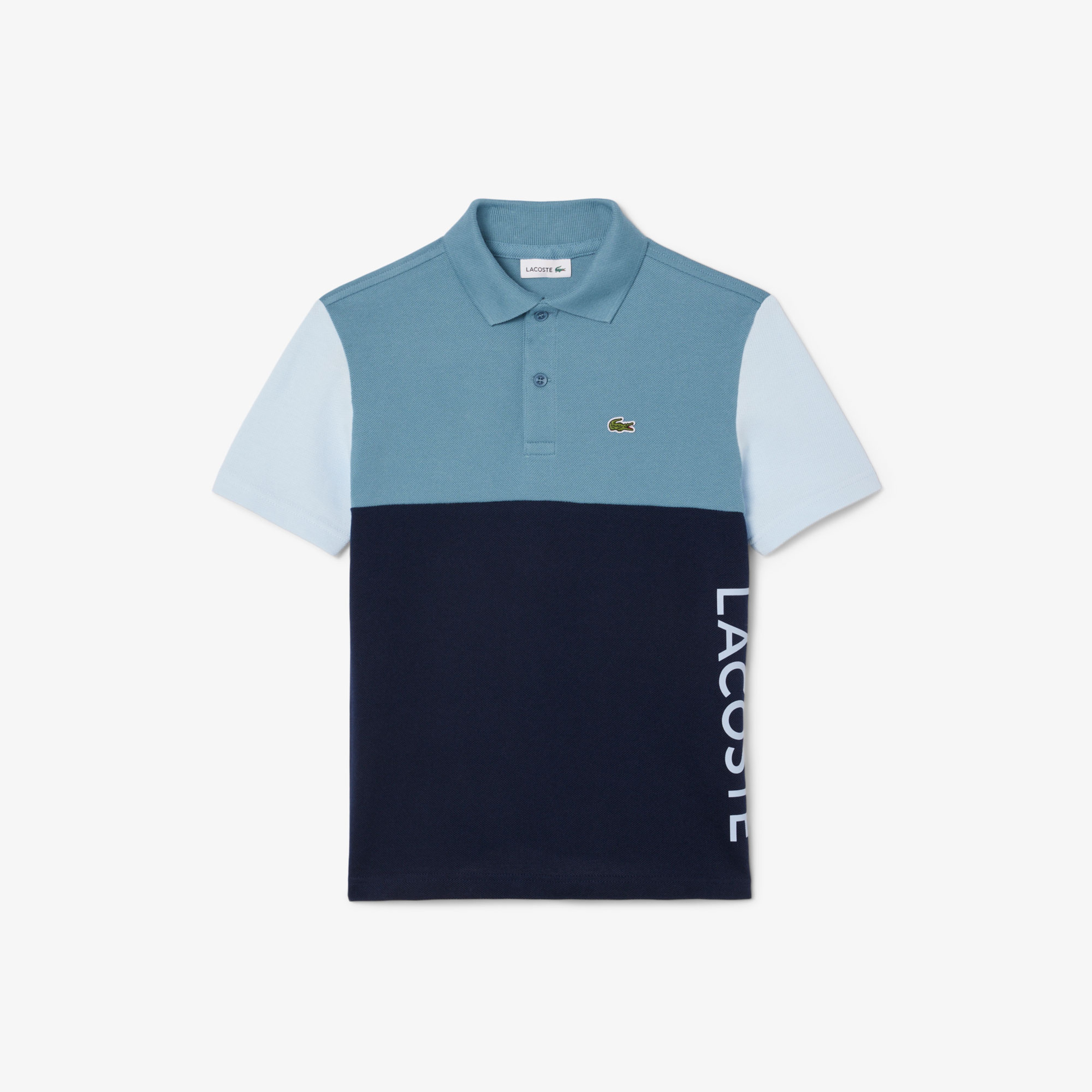 Çocuk Renk Bloklu Lacivert Polo
