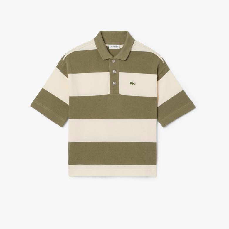 Çocuk Çizgili Yeşil Polo