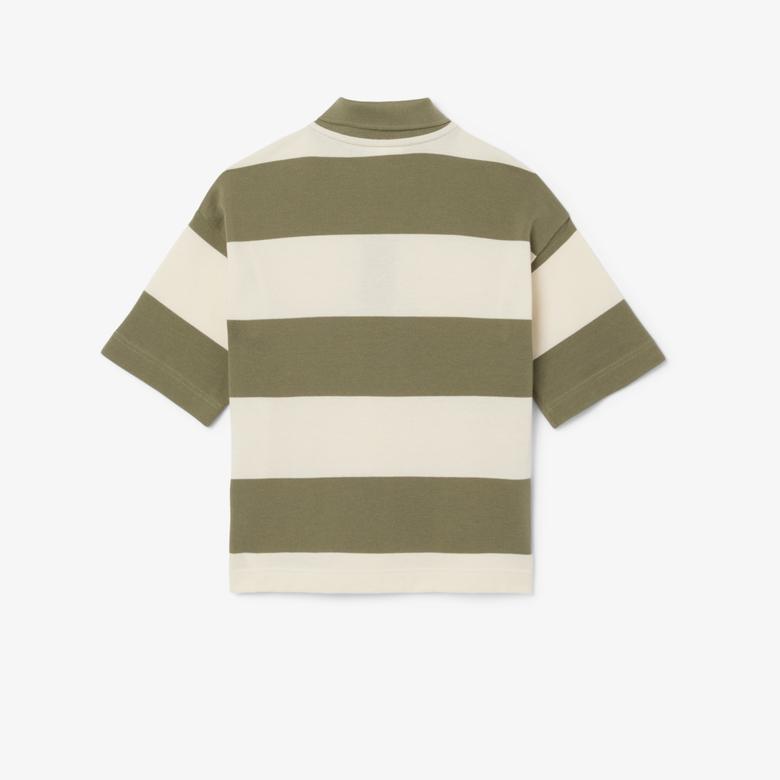 Çocuk Çizgili Yeşil Polo