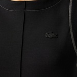 Kadın Relaxed Fit Kolsuz Bisiklet Yaka Siyah Elbise