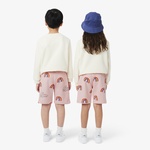 Çocuk Desenli Pembe Şort