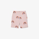 Çocuk Desenli Pembe Şort