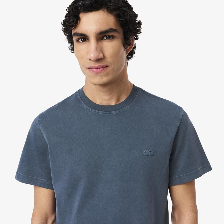 Erkek Regular Fit Bisiklet Yaka Lacivert T-Shirt