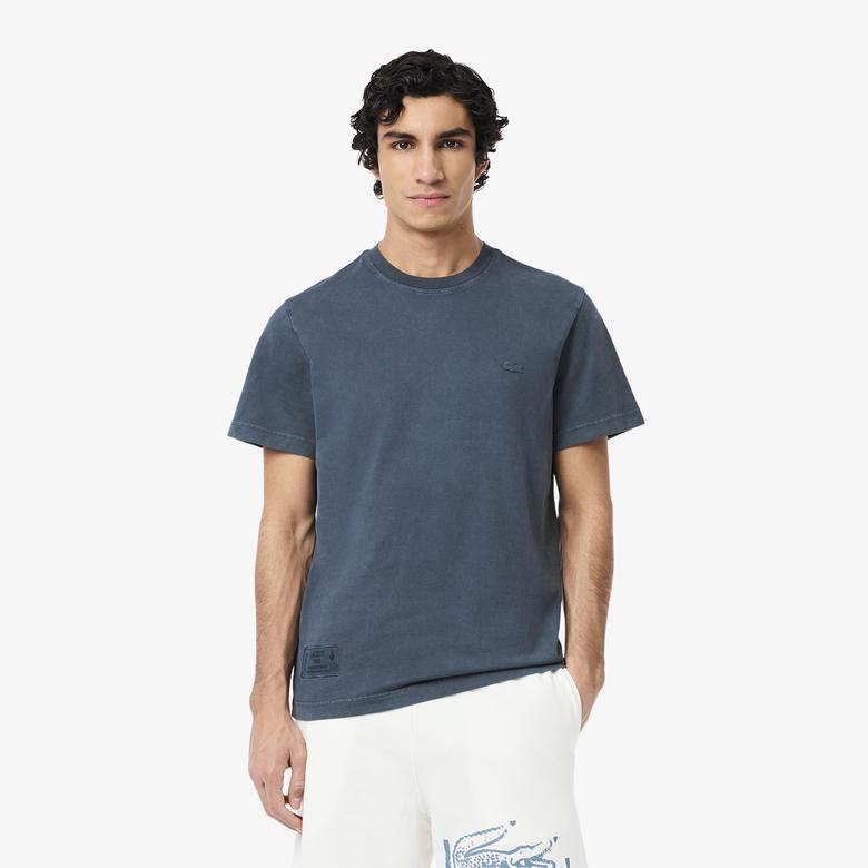 Erkek Regular Fit Bisiklet Yaka Lacivert T-Shirt