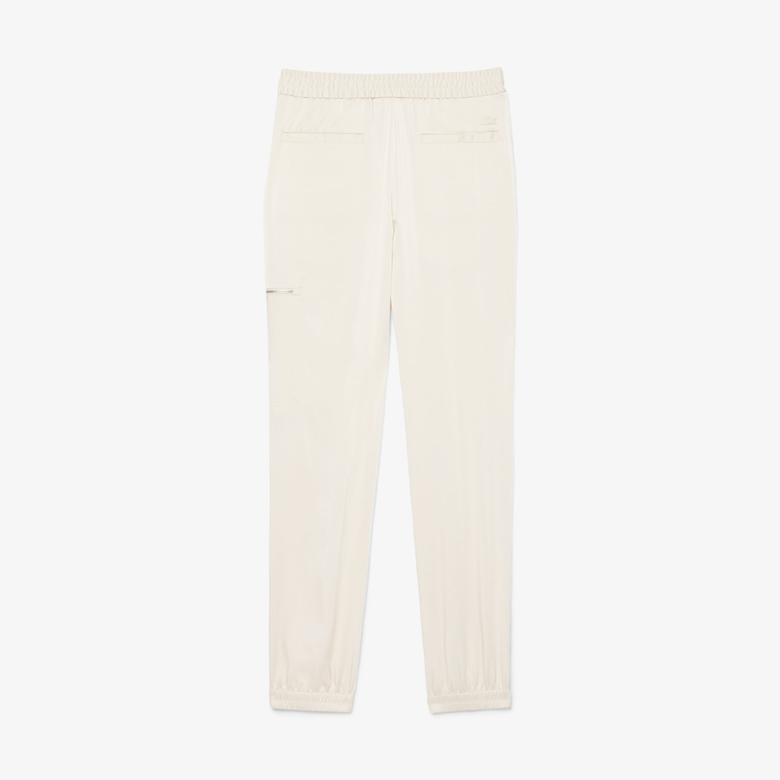 Kadın Oversized Fit Krem Pantolon