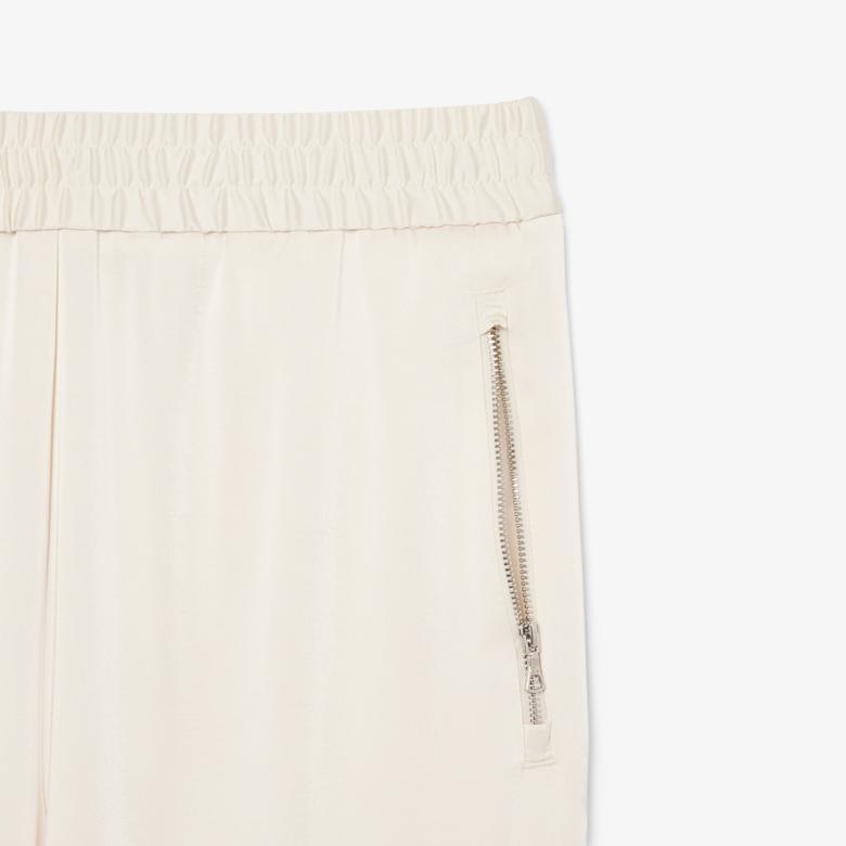 Kadın Oversized Fit Krem Pantolon