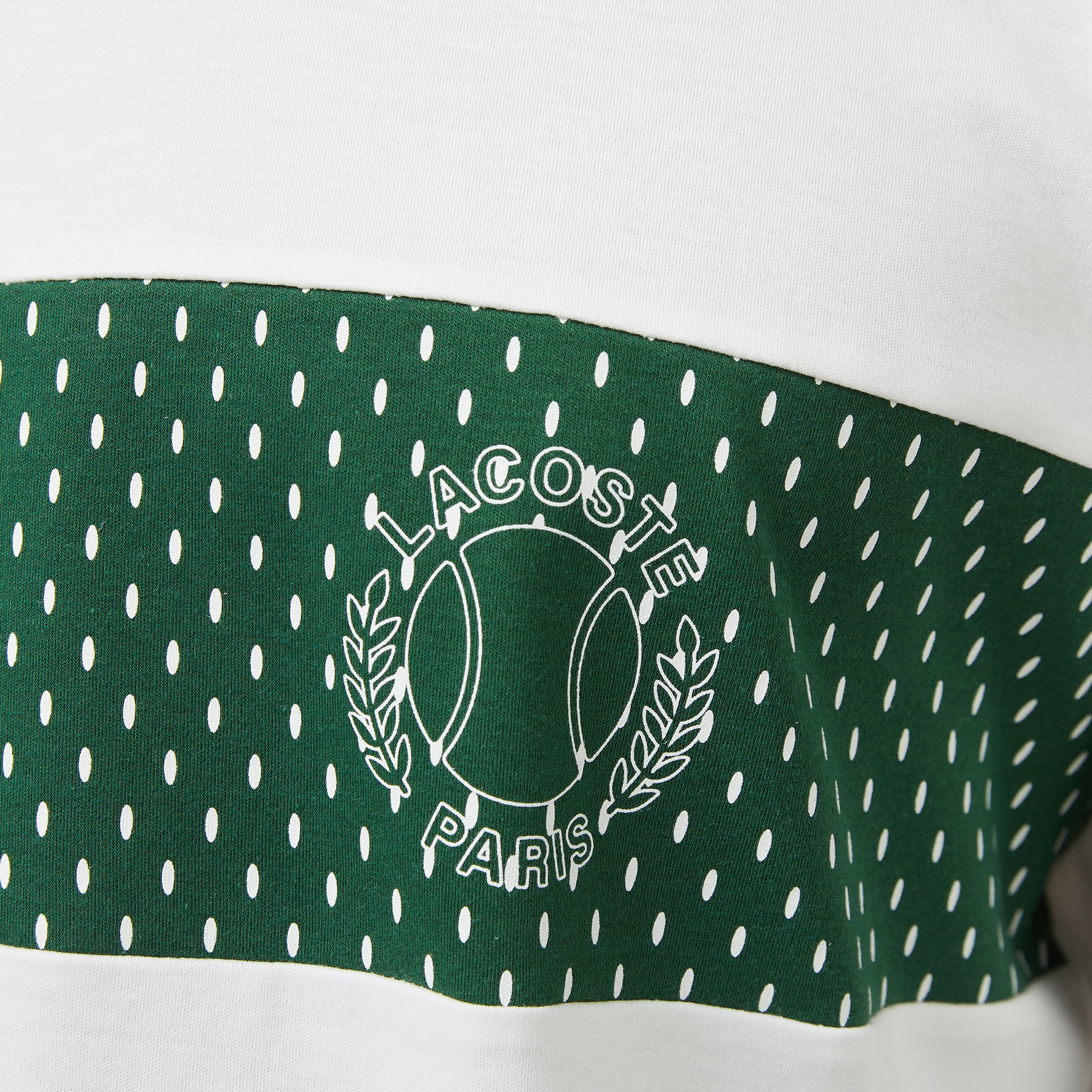 Erkek Bisiklet Yaka Baskılı Beyaz T-Shirt