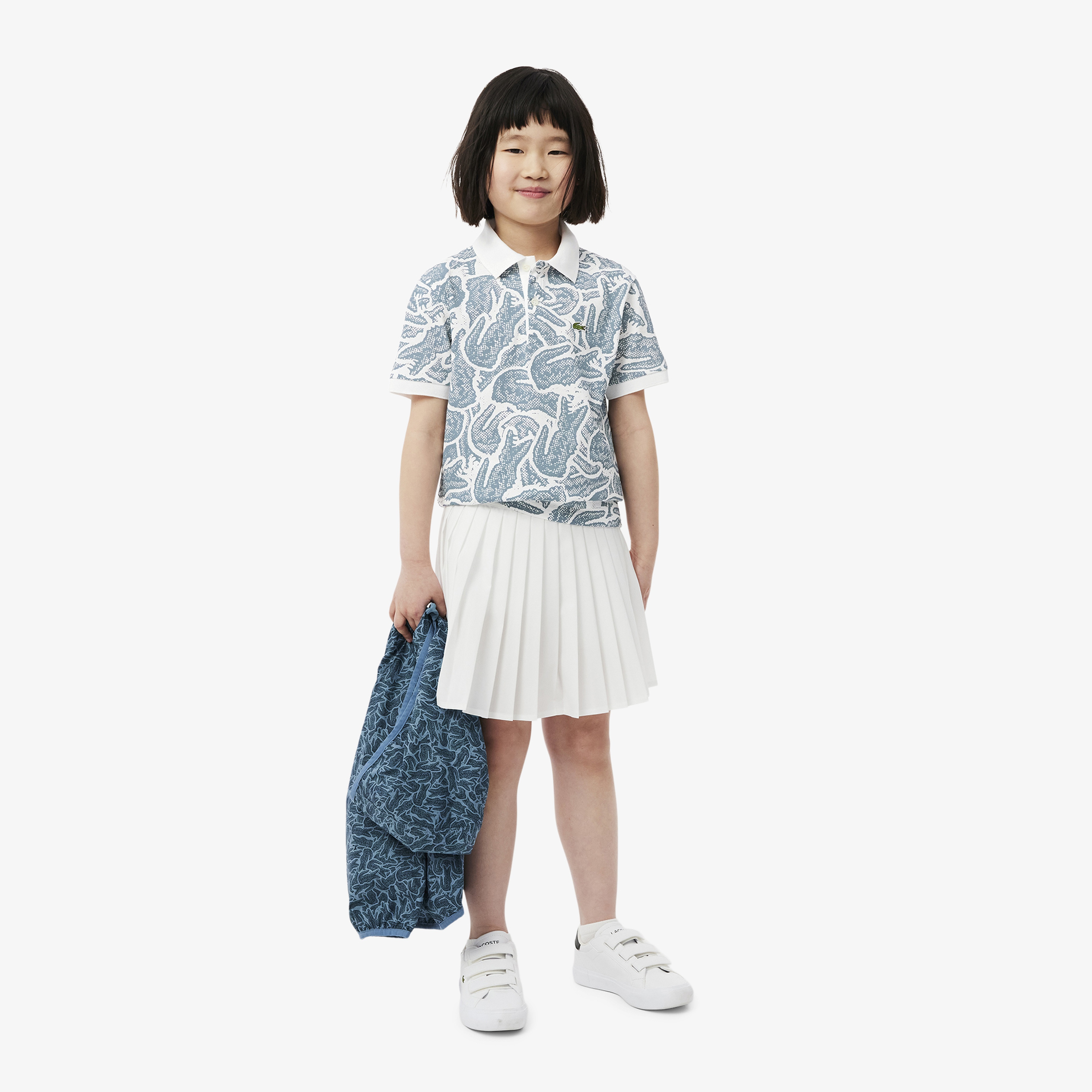 Çocuk Baskılı Mavi Polo