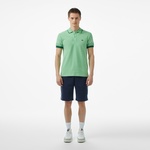 Loose Fit Erkek Baskılı Açık Yeşil Polo