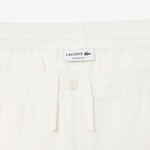 Erkek Relaxed Fit Beyaz Şort