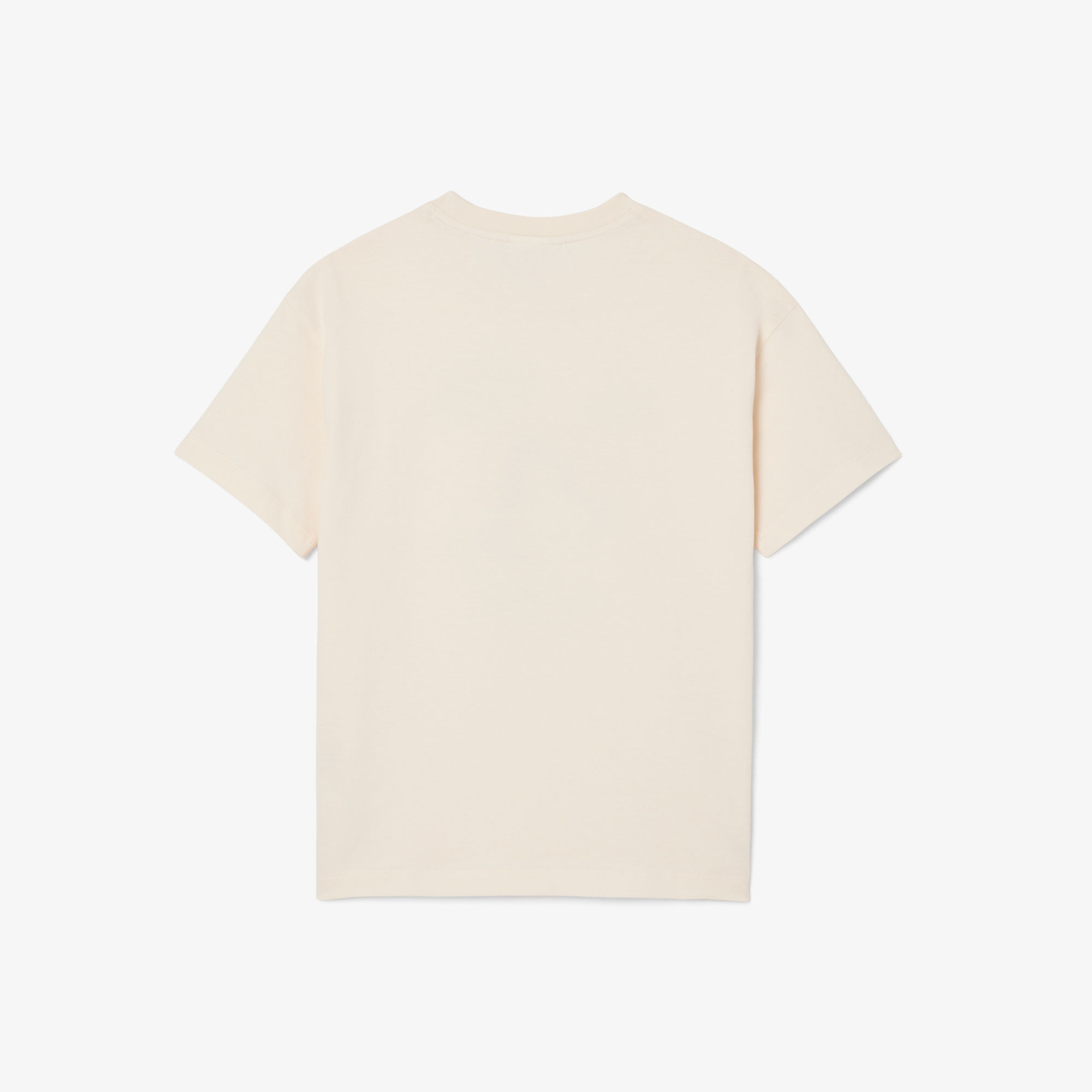 Çocuk Bisiklet Yaka Desenli Krem T-Shirt