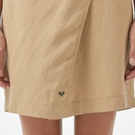 Kadın Classic Fit Kolsuz Bej Elbise