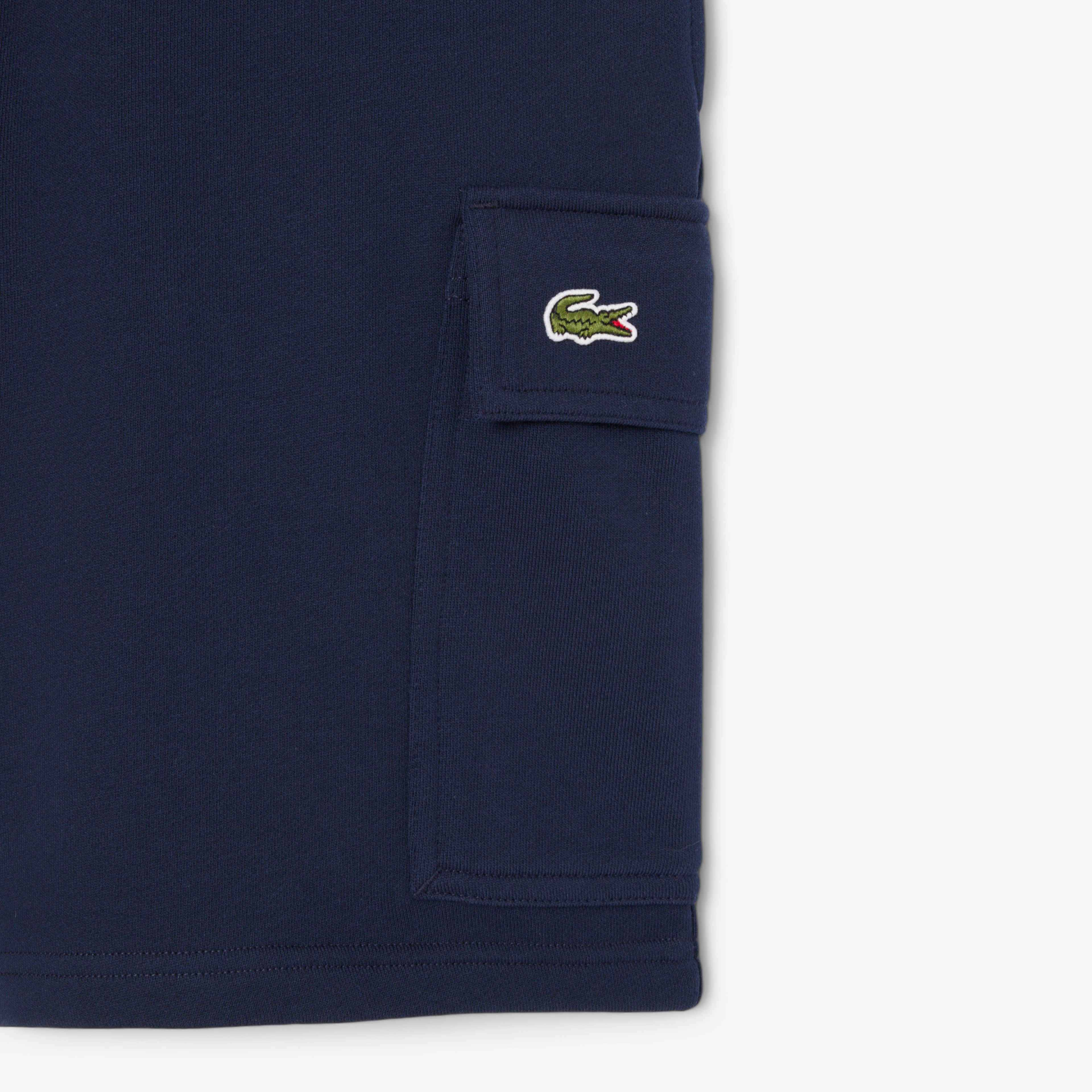 Lacoste Cotton Fleece Cargo Erkek Lacivert Şort
