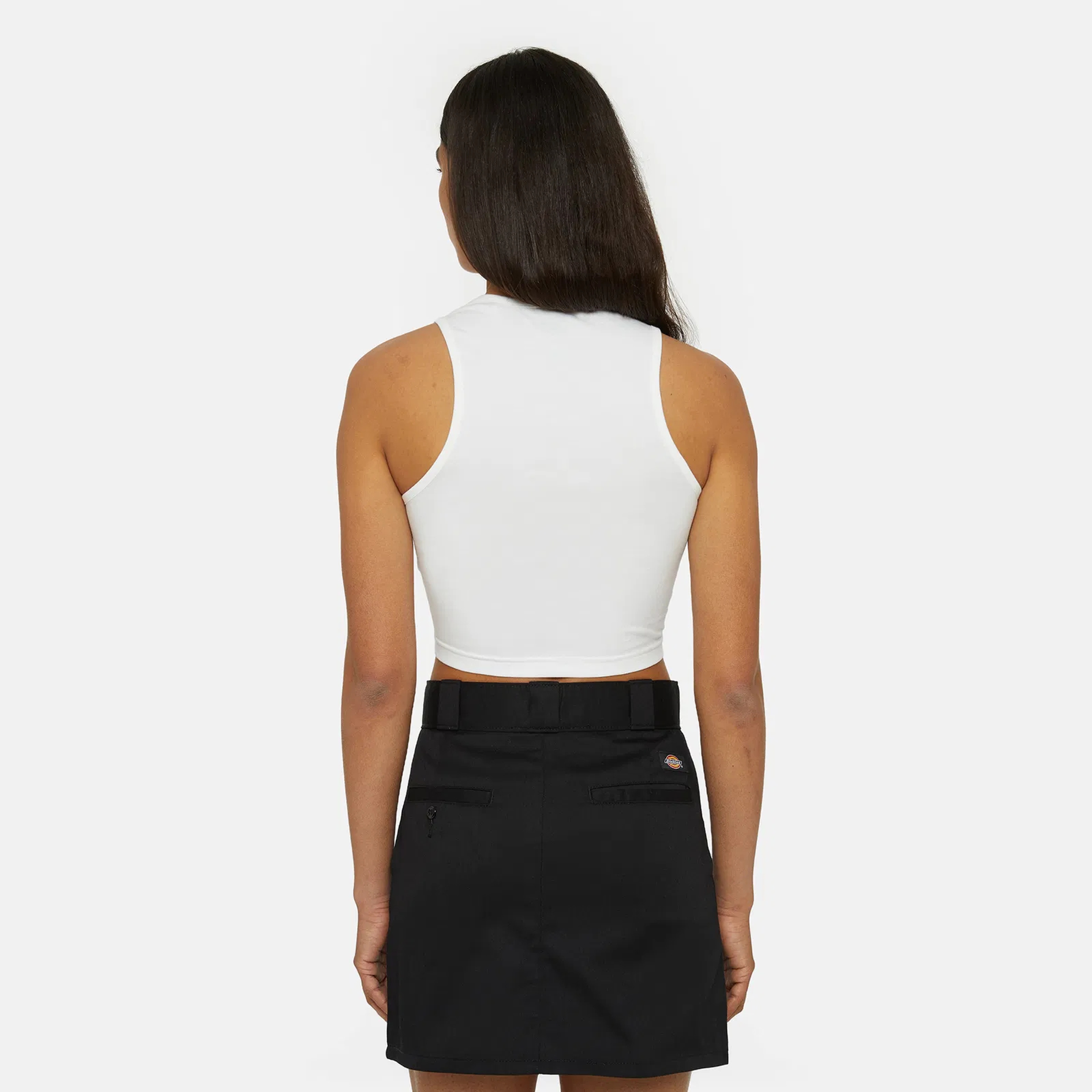 Dickies Powers Vest Kadın Beyaz Kolsuz T-Shirt