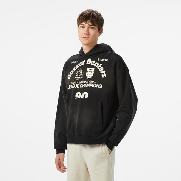 The Market 'Buzzer Beaters' Erkek Siyah Hoodie