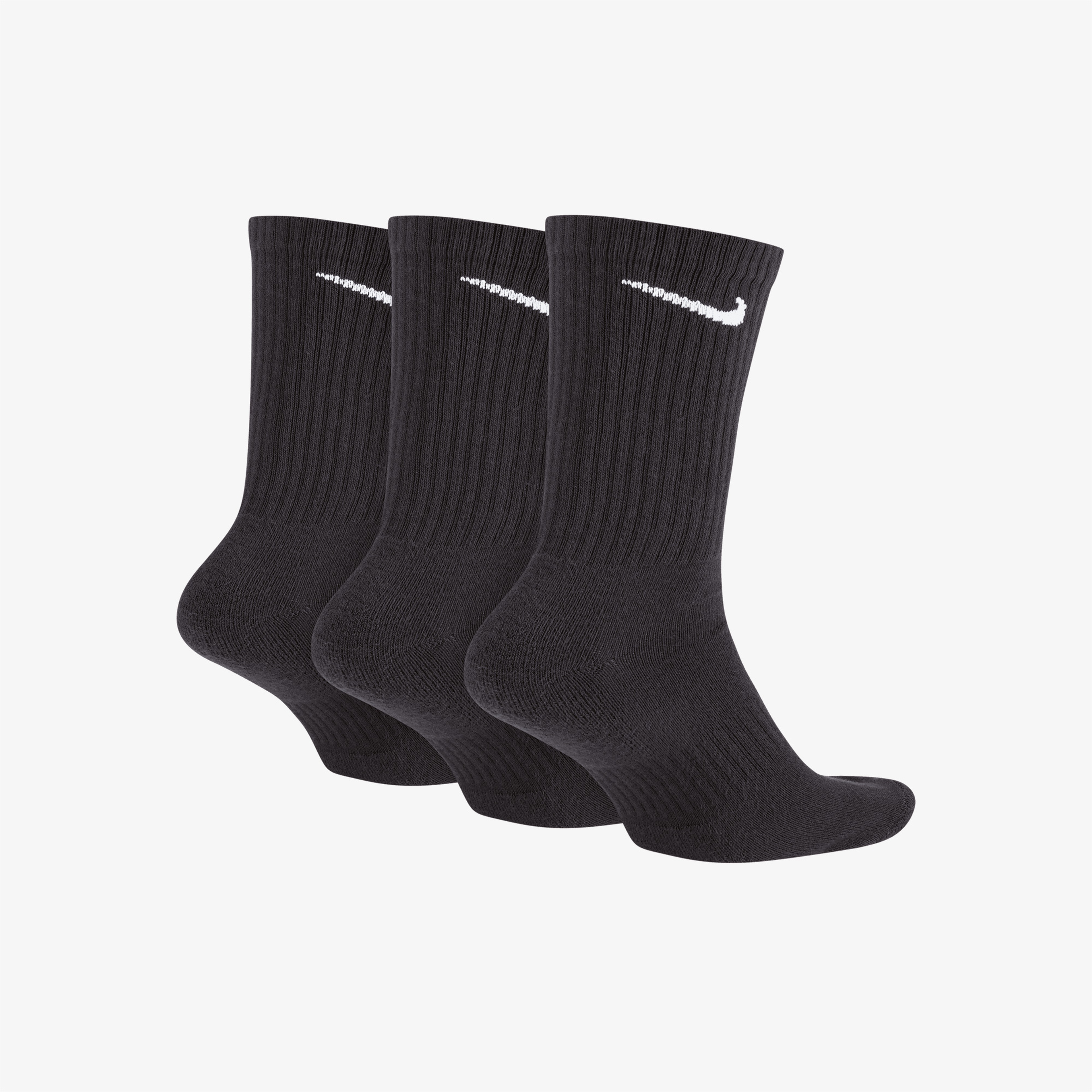 Nike Everyday Cash Crew 3'lü 132 Unisex Siyah Çorap