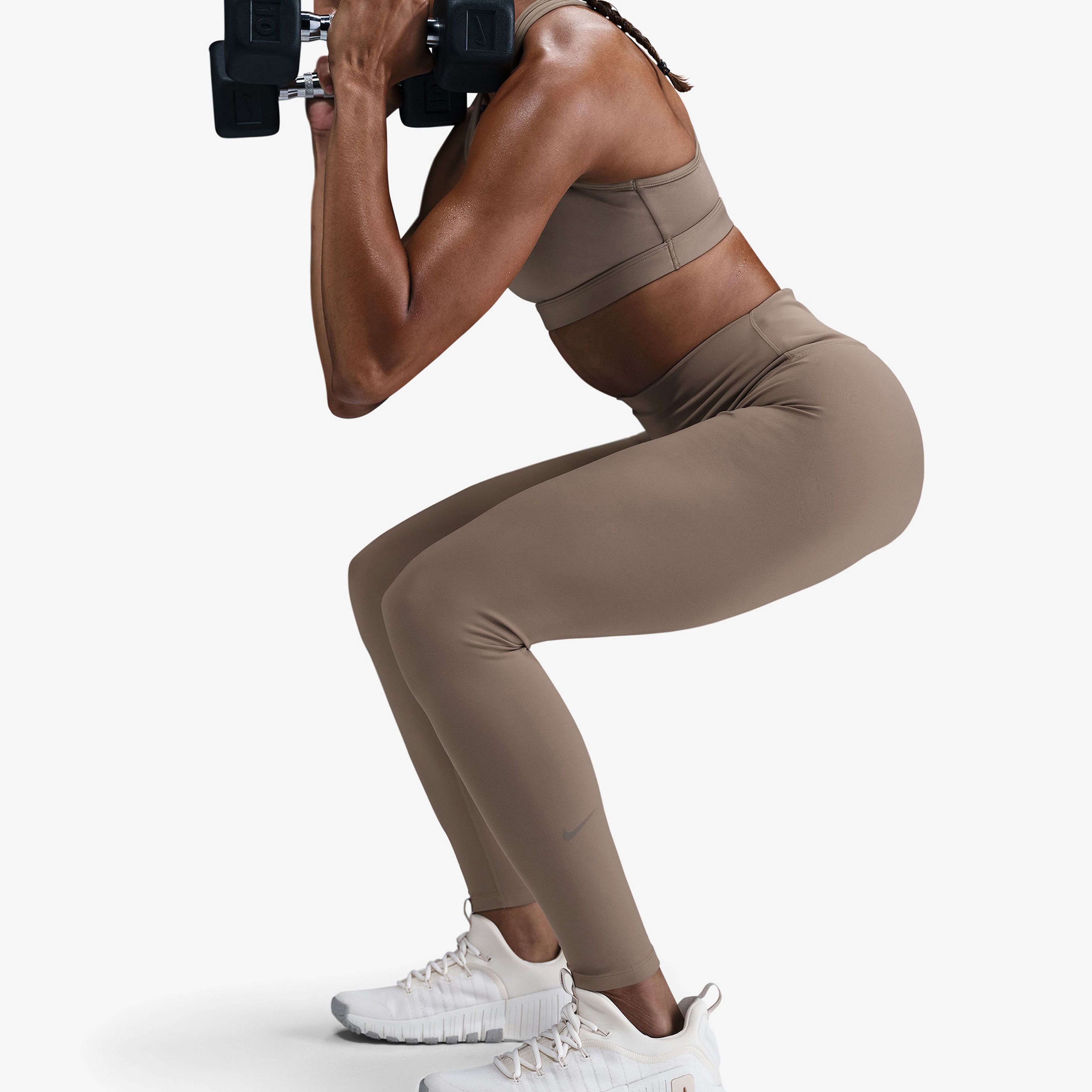 Nike Dri-Fit One Kadın Kahverengi Tayt