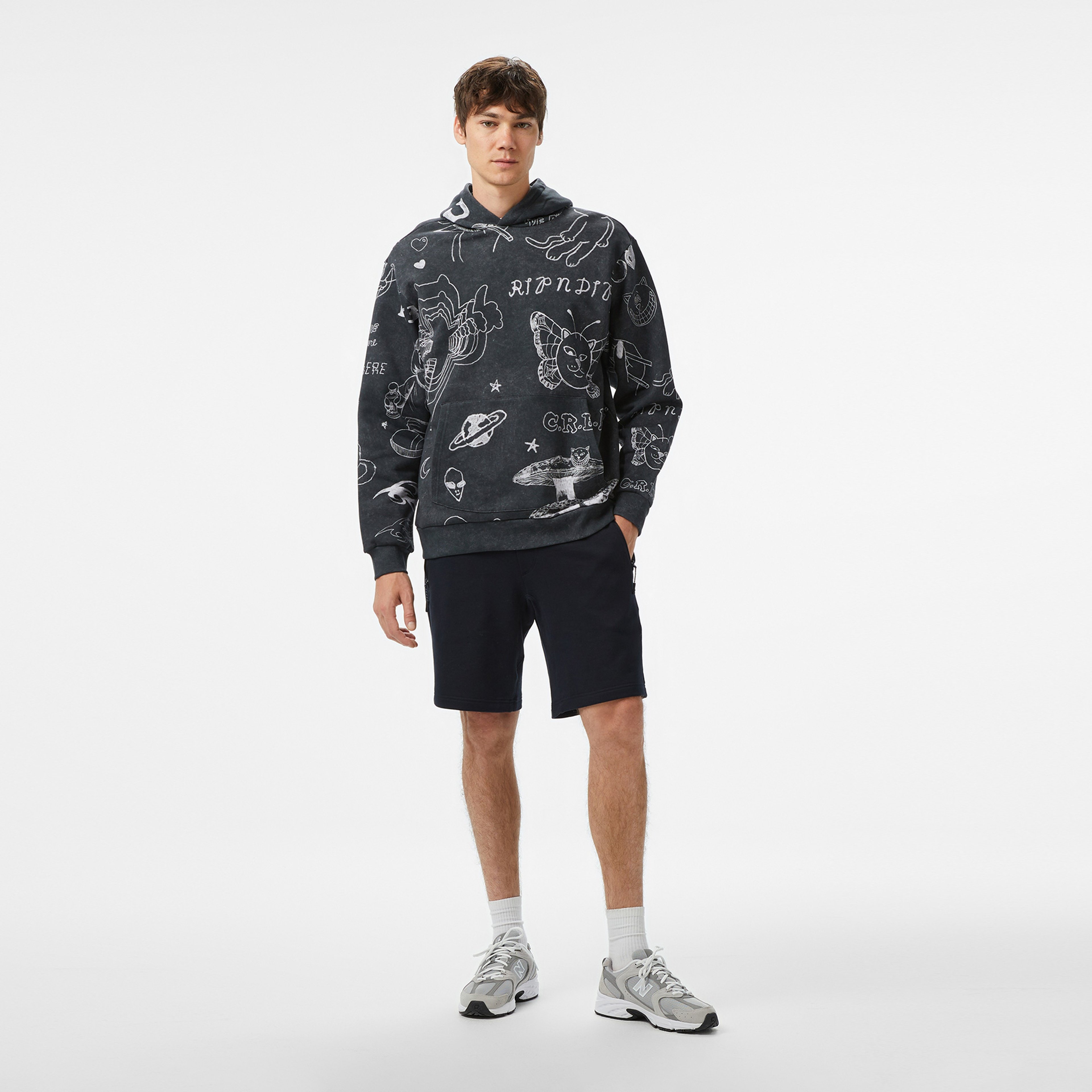 Ripndip Nermal Domination Erkek Siyah Hoodie