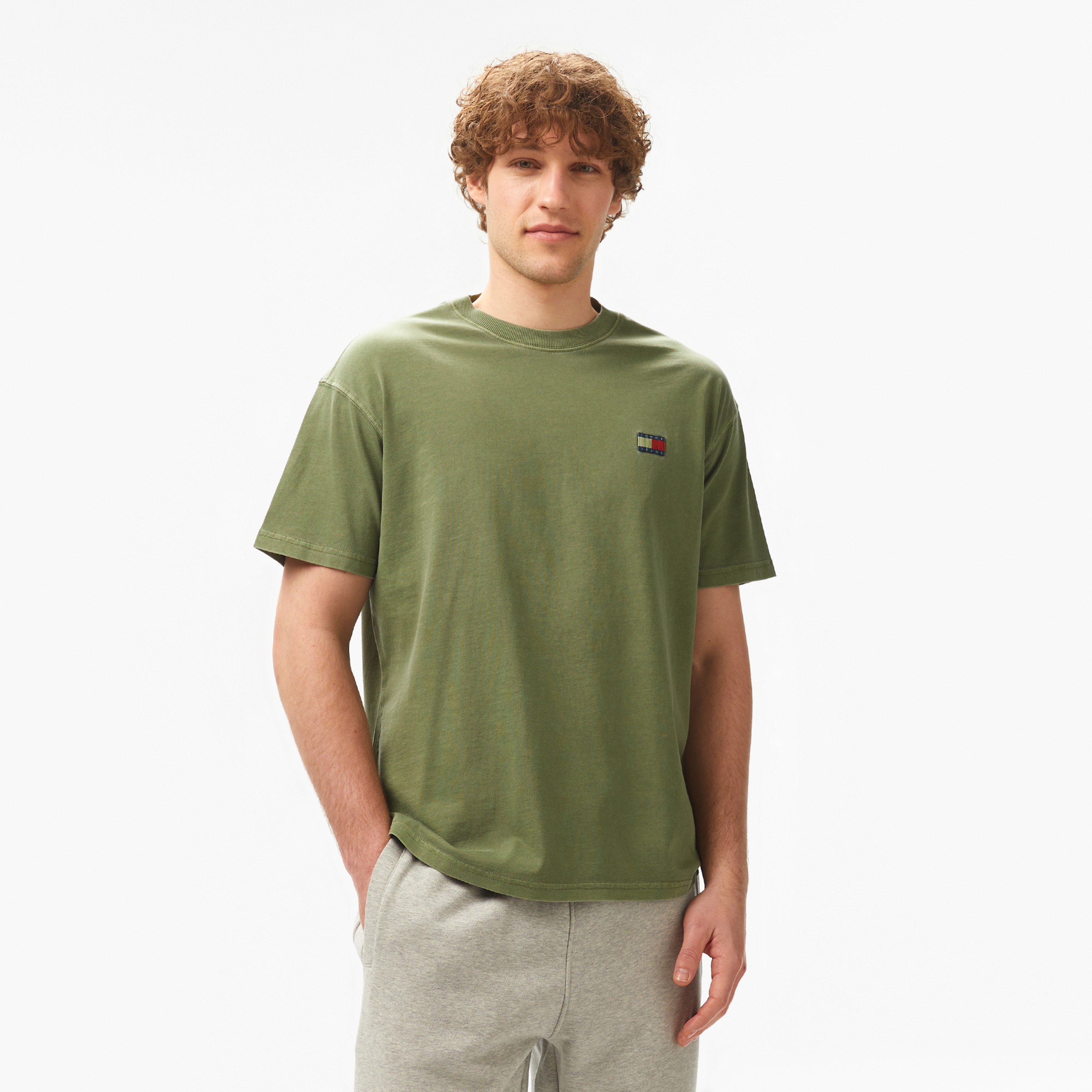 Tommy Hilfiger Erkek Yeşil T-Shirt