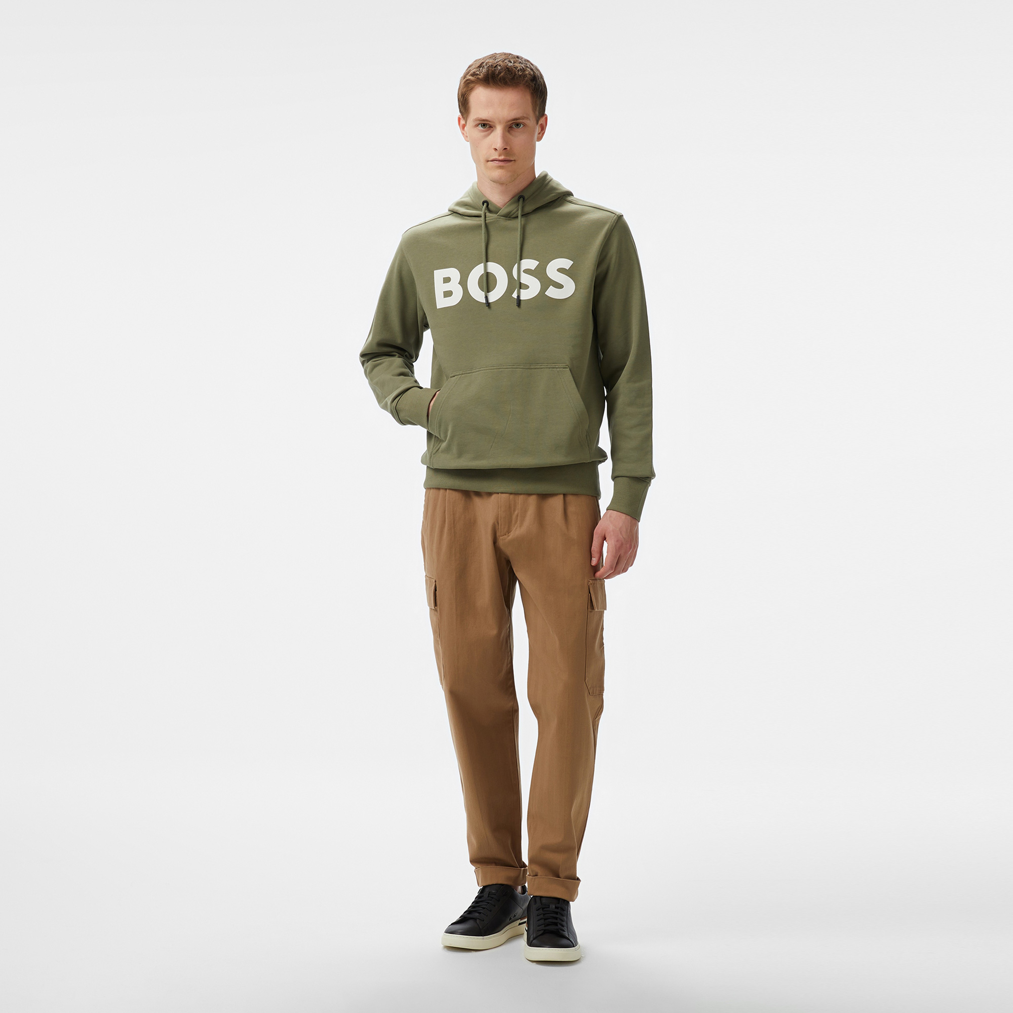 Boss Erkek Yeşil Sweatshirt