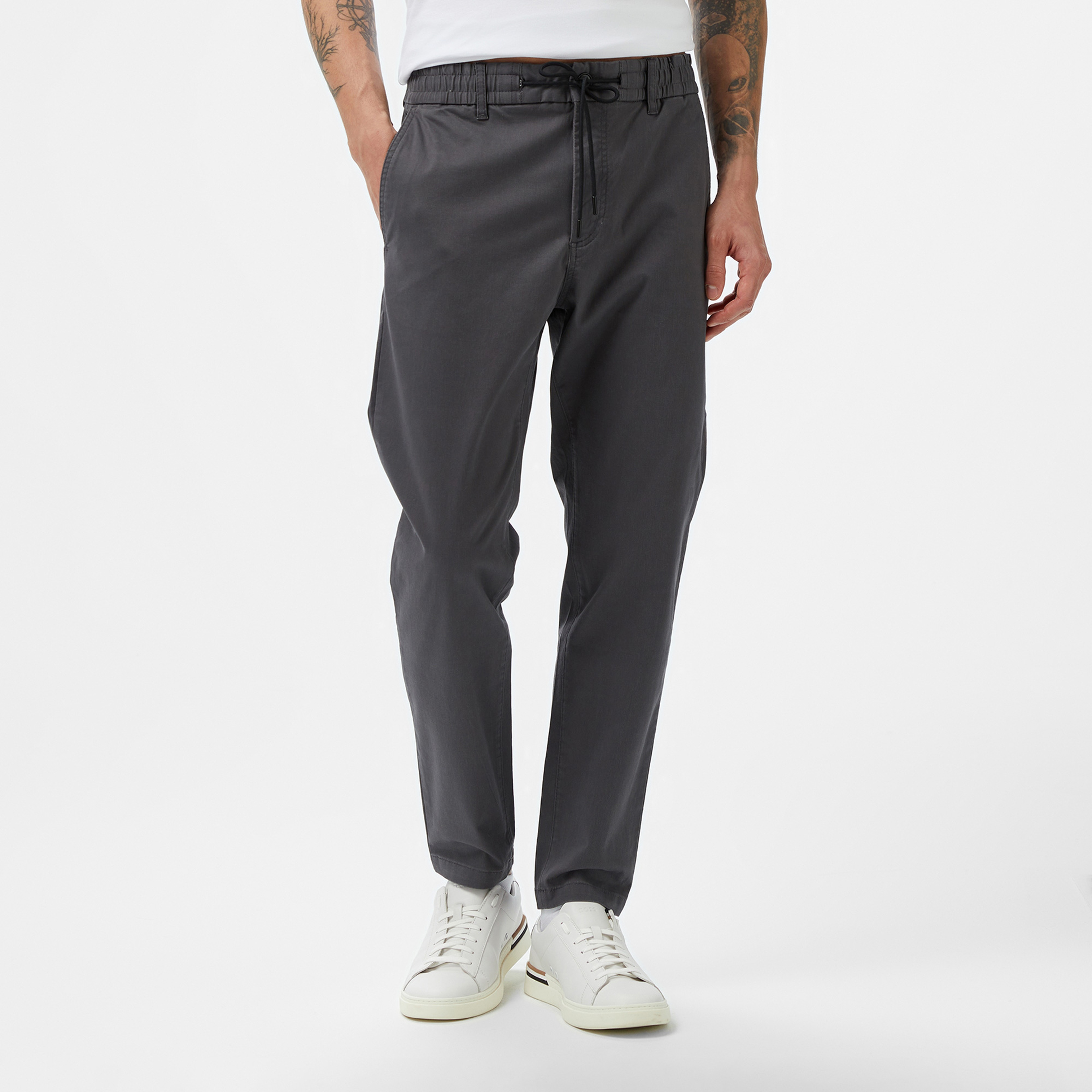 Boss Erkek Gri Pantolon