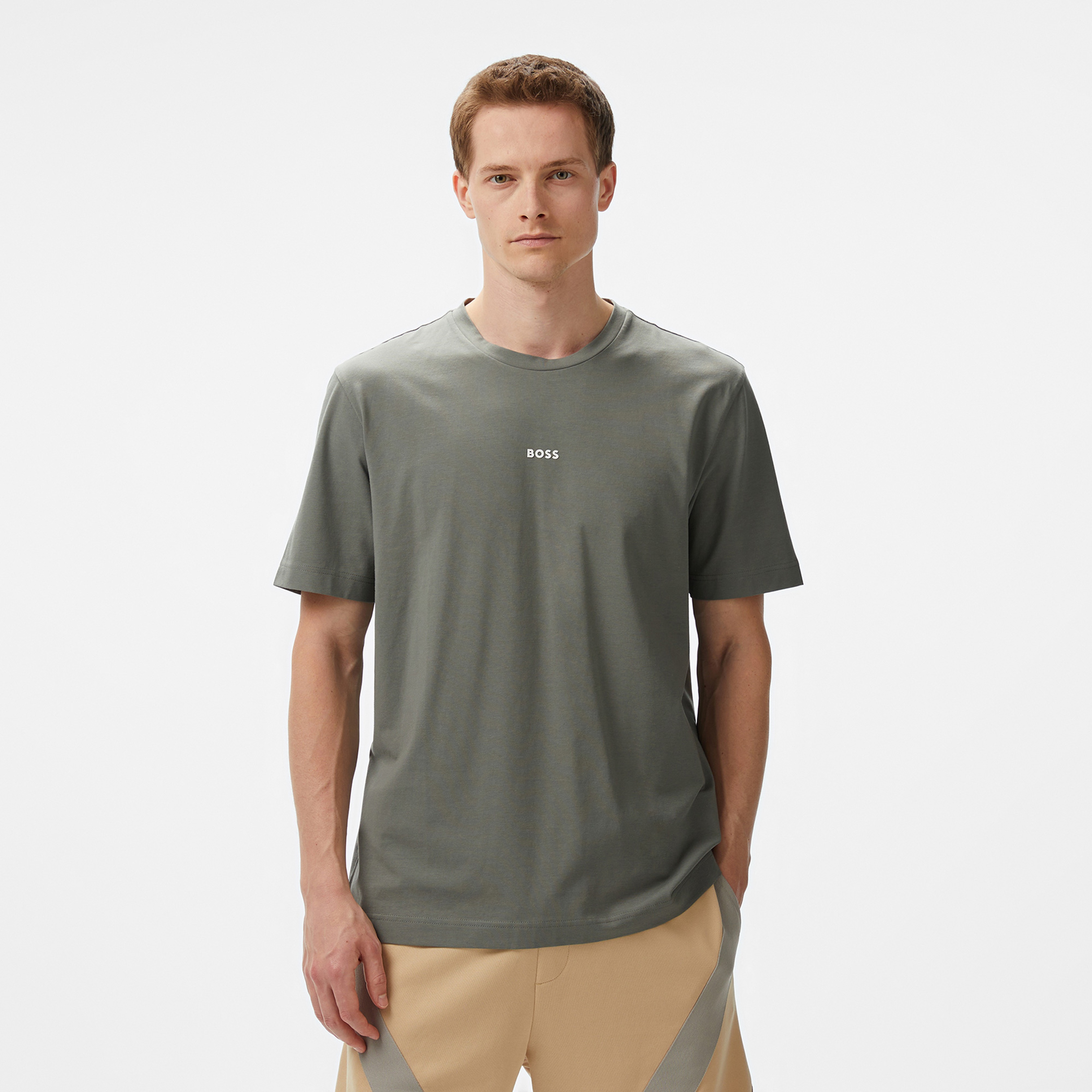 Boss Erkek Gri T-Shirt