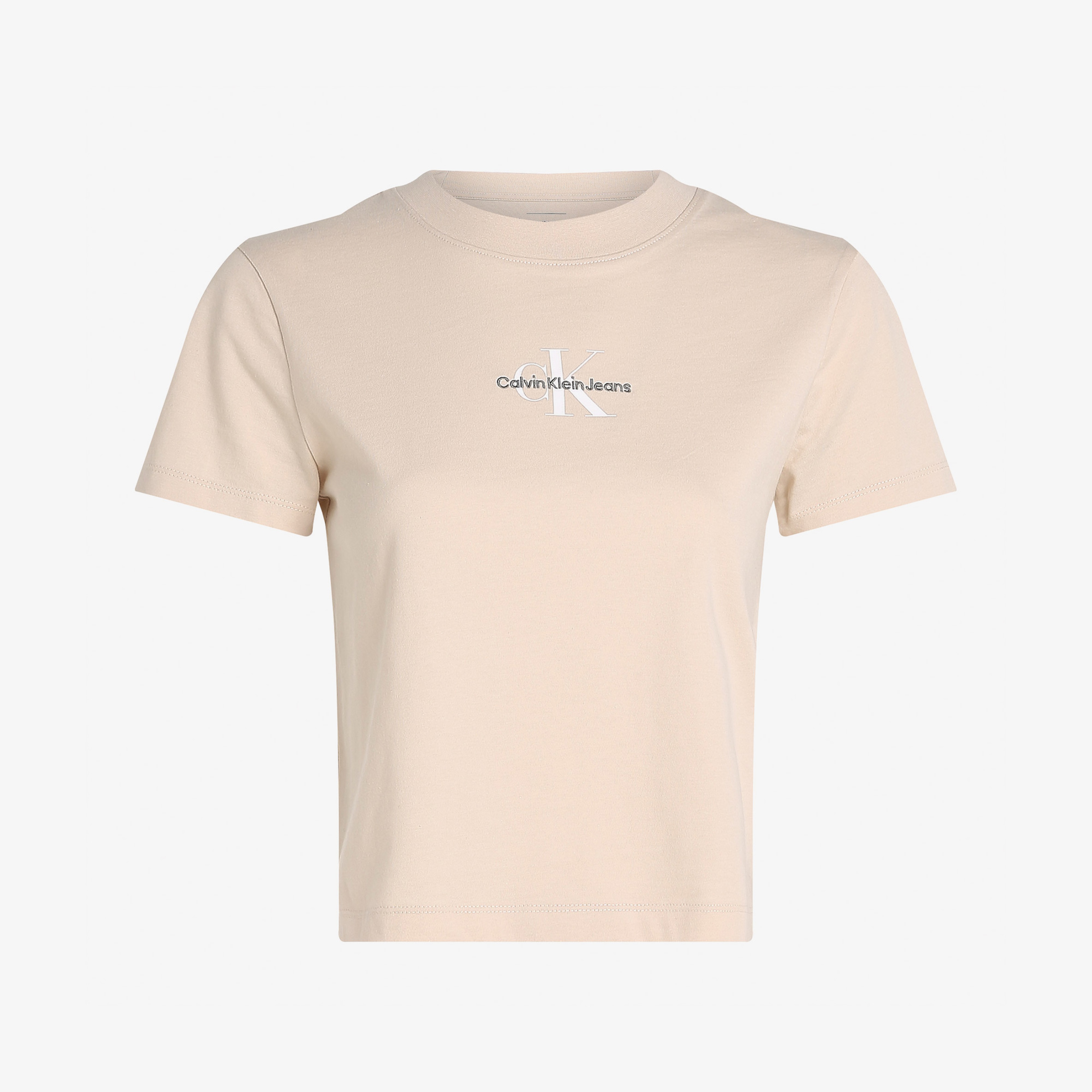 Calvin Klein Monologo Baby Kadın Bej T-Shirt