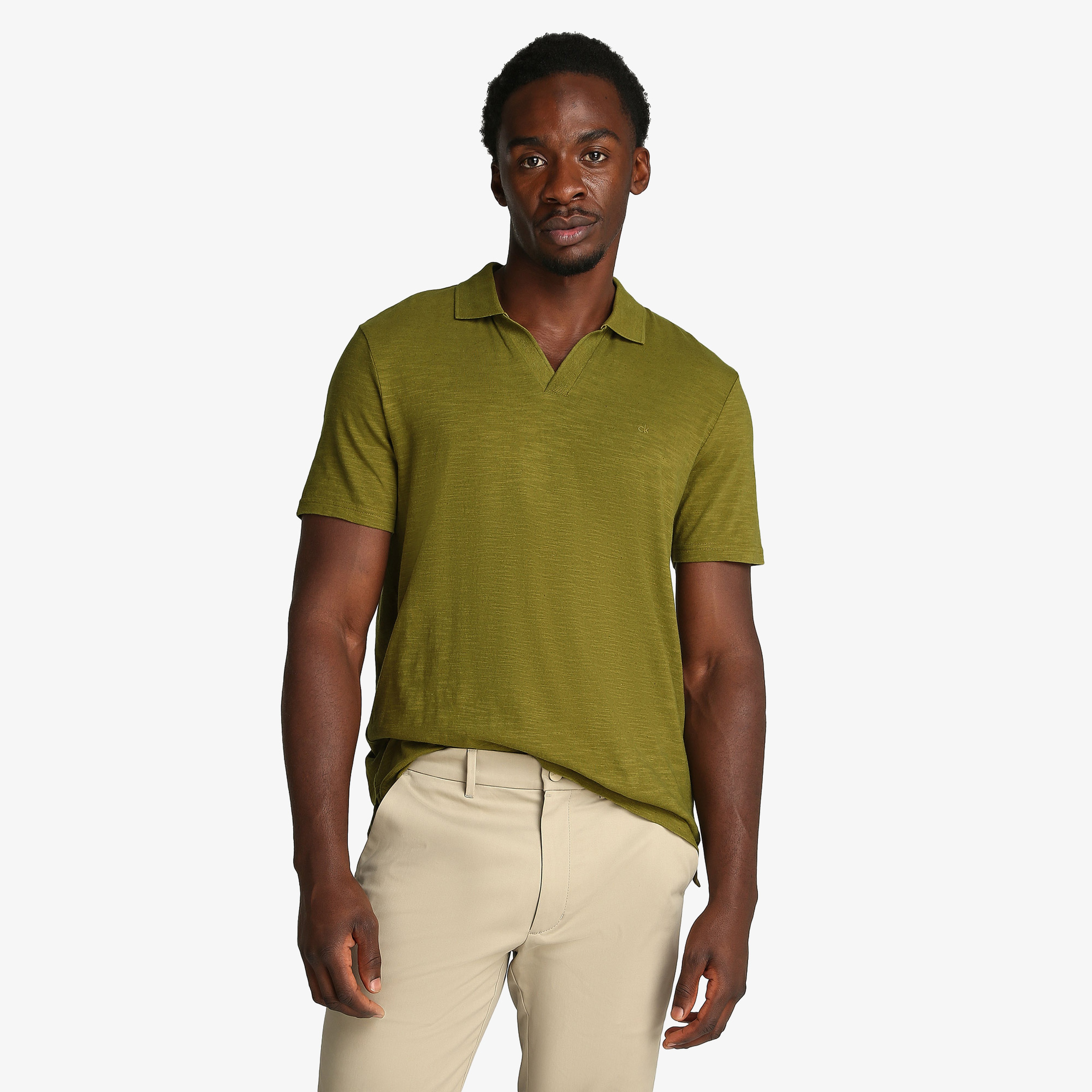 Calvin Klein Erkek Yeşil Polo