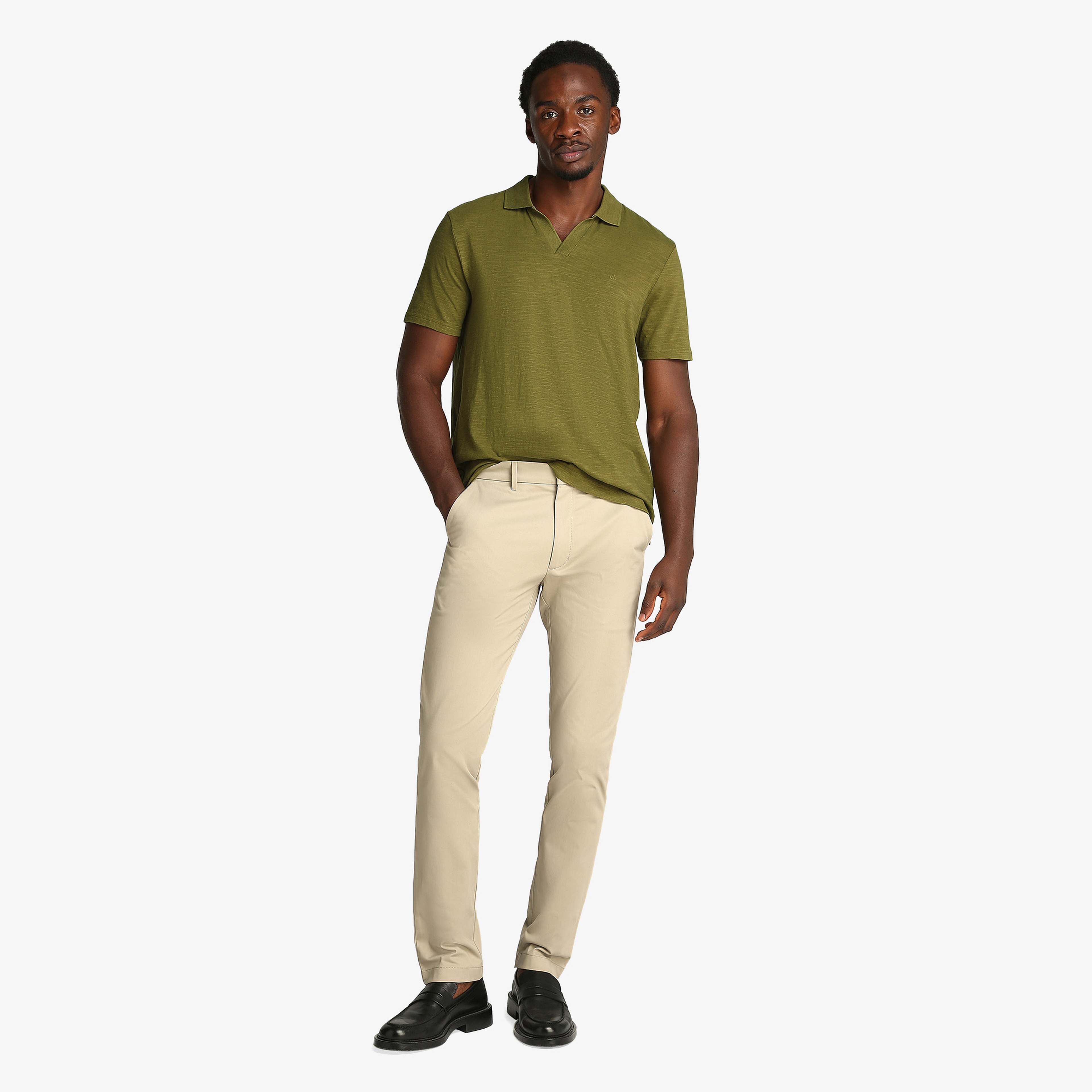 Calvin Klein Erkek Yeşil Polo