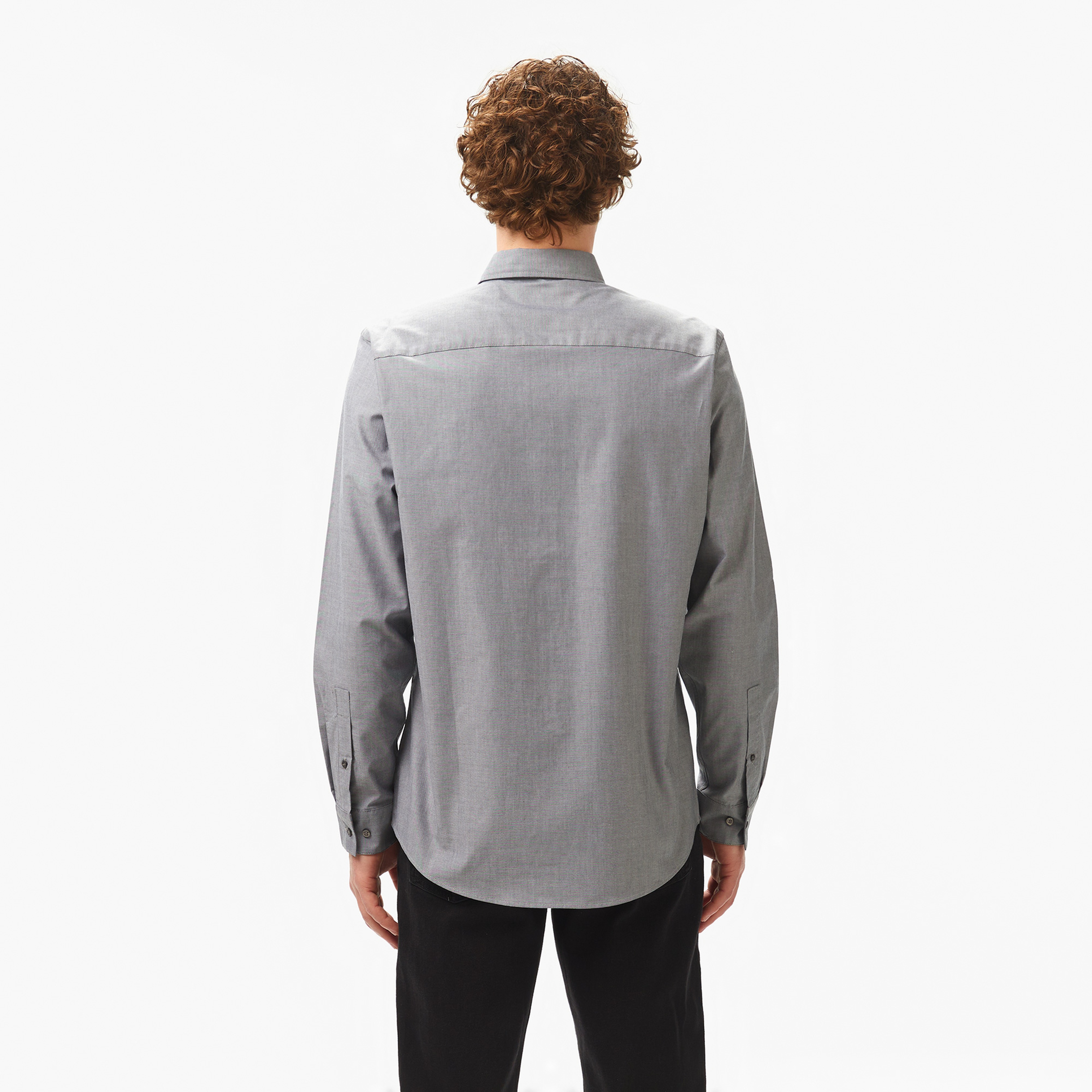 Calvin Klein Oxford Regular Erkek Siyah Gömlek