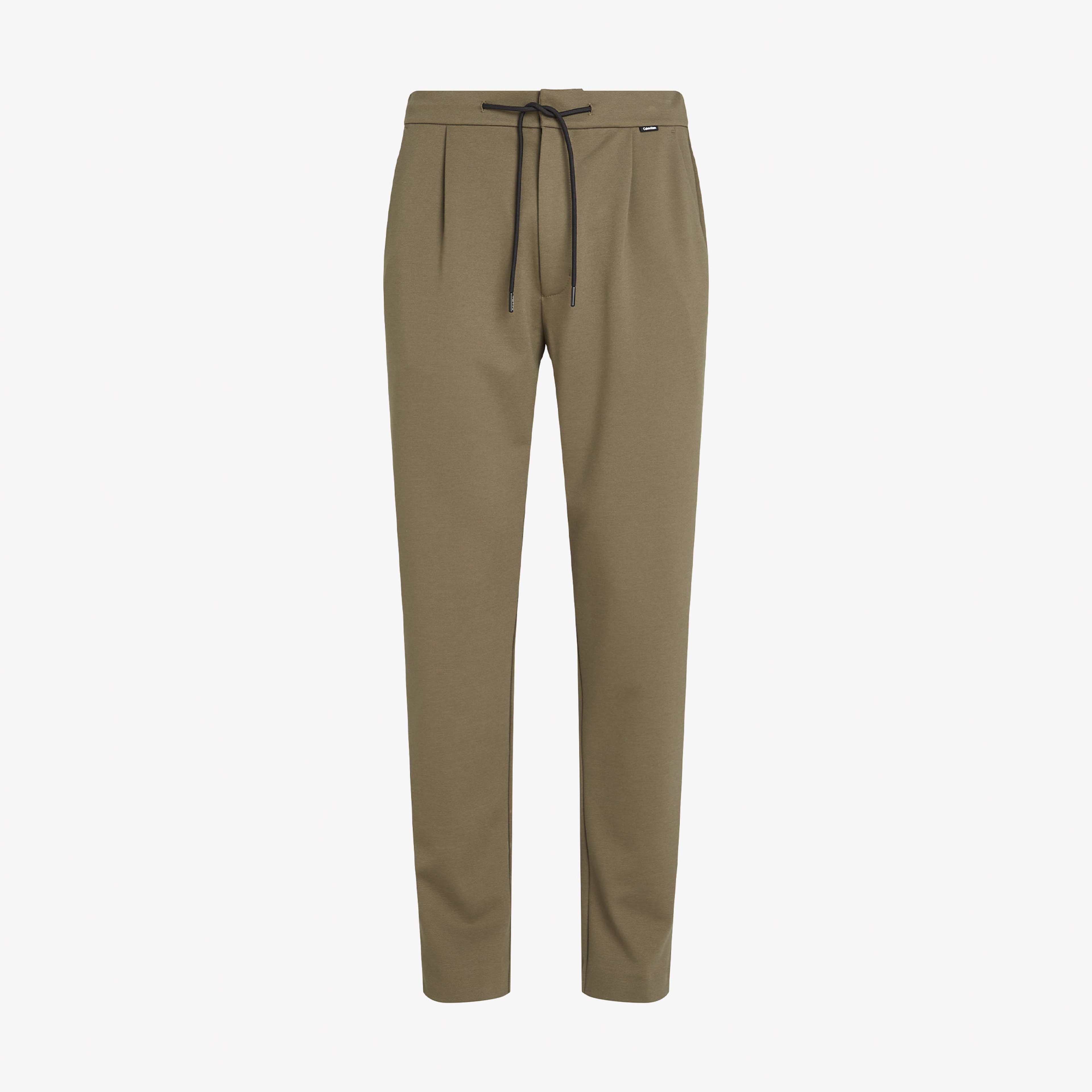 Calvin Klein Comfort Knit Tapered Pleat Erkek Gri Pantolon