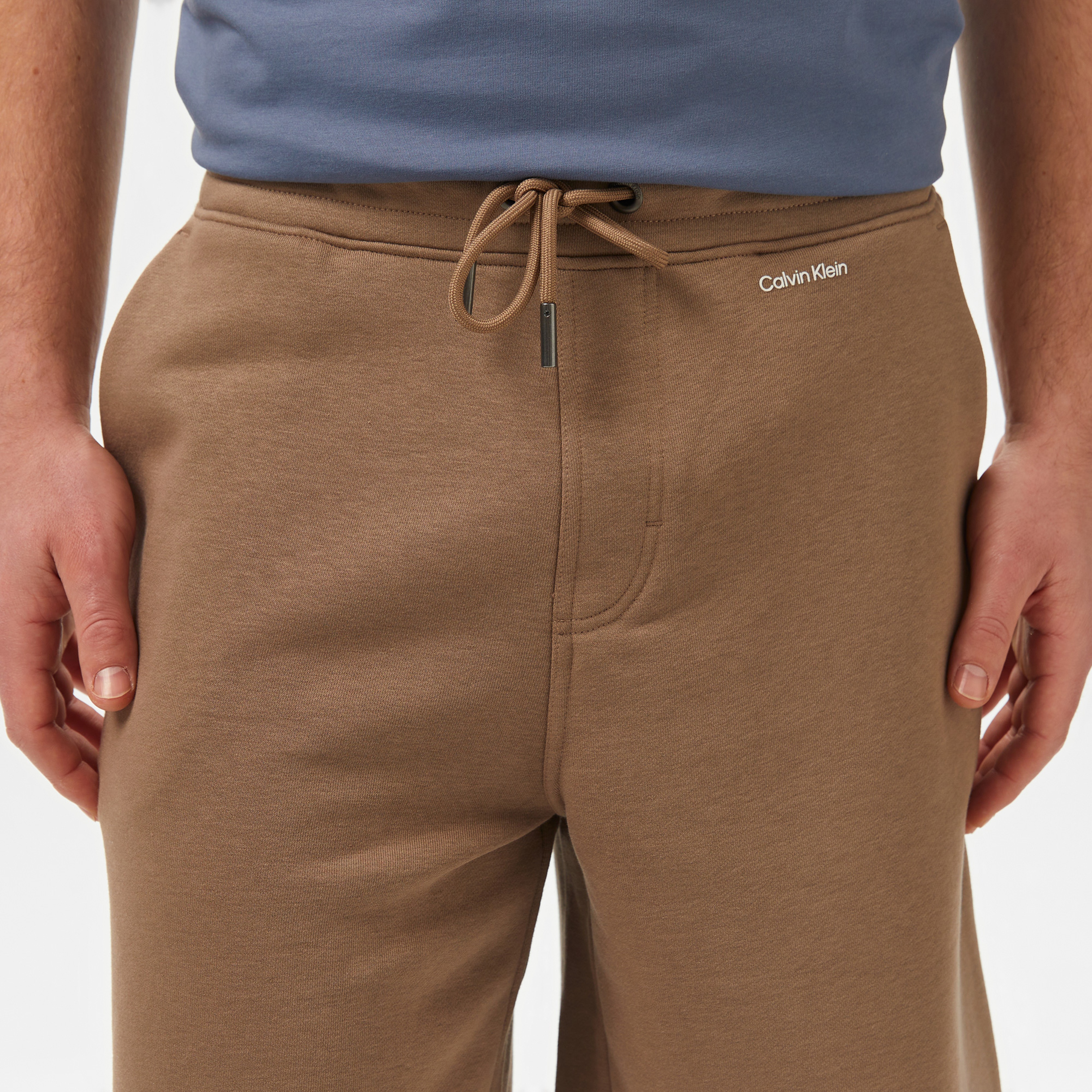 Calvin Klein Nano Logo Sweat Erkek Gri Şort