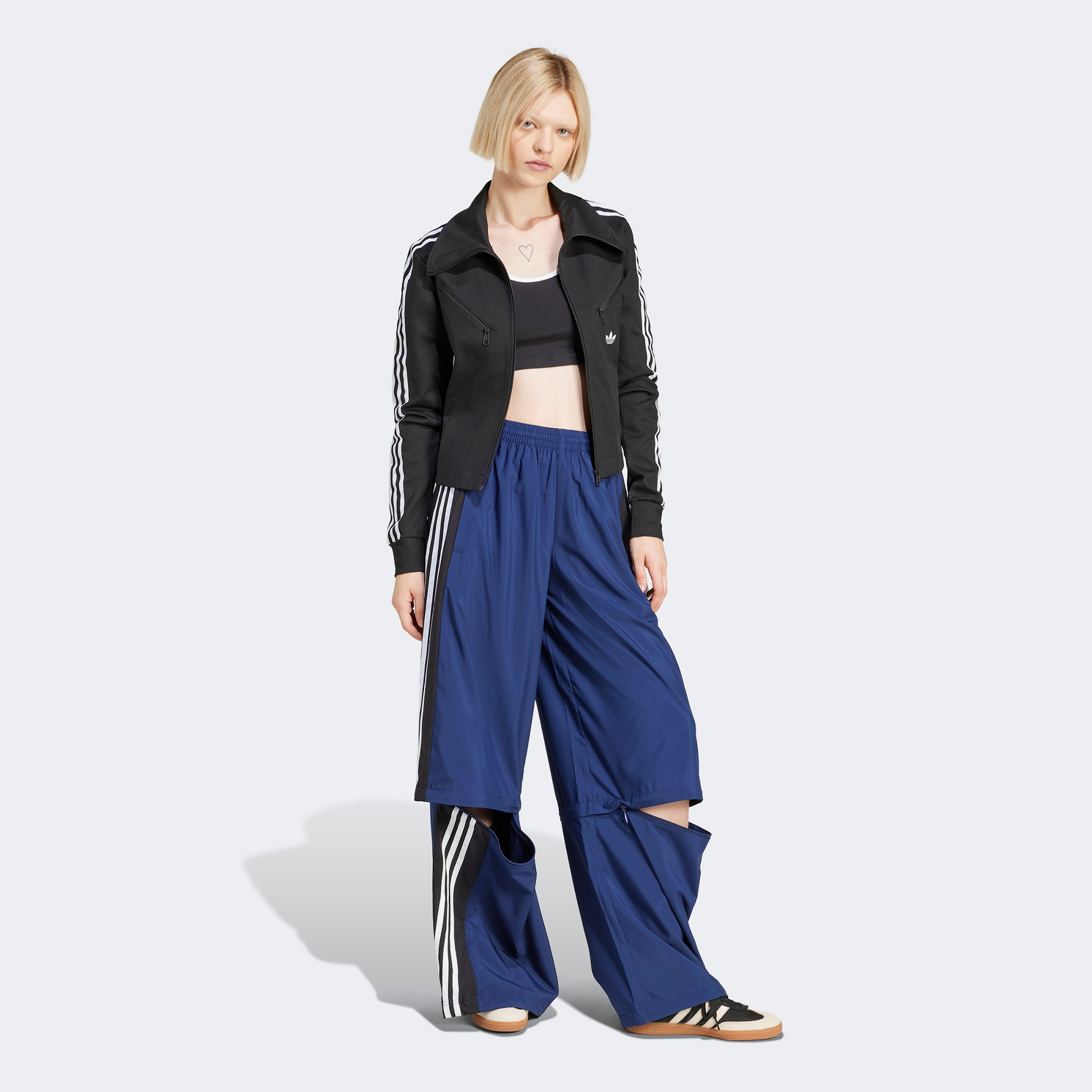 adidas Adicolor 3-Stripes Kadın Siyah Kolsuz T-Shirt