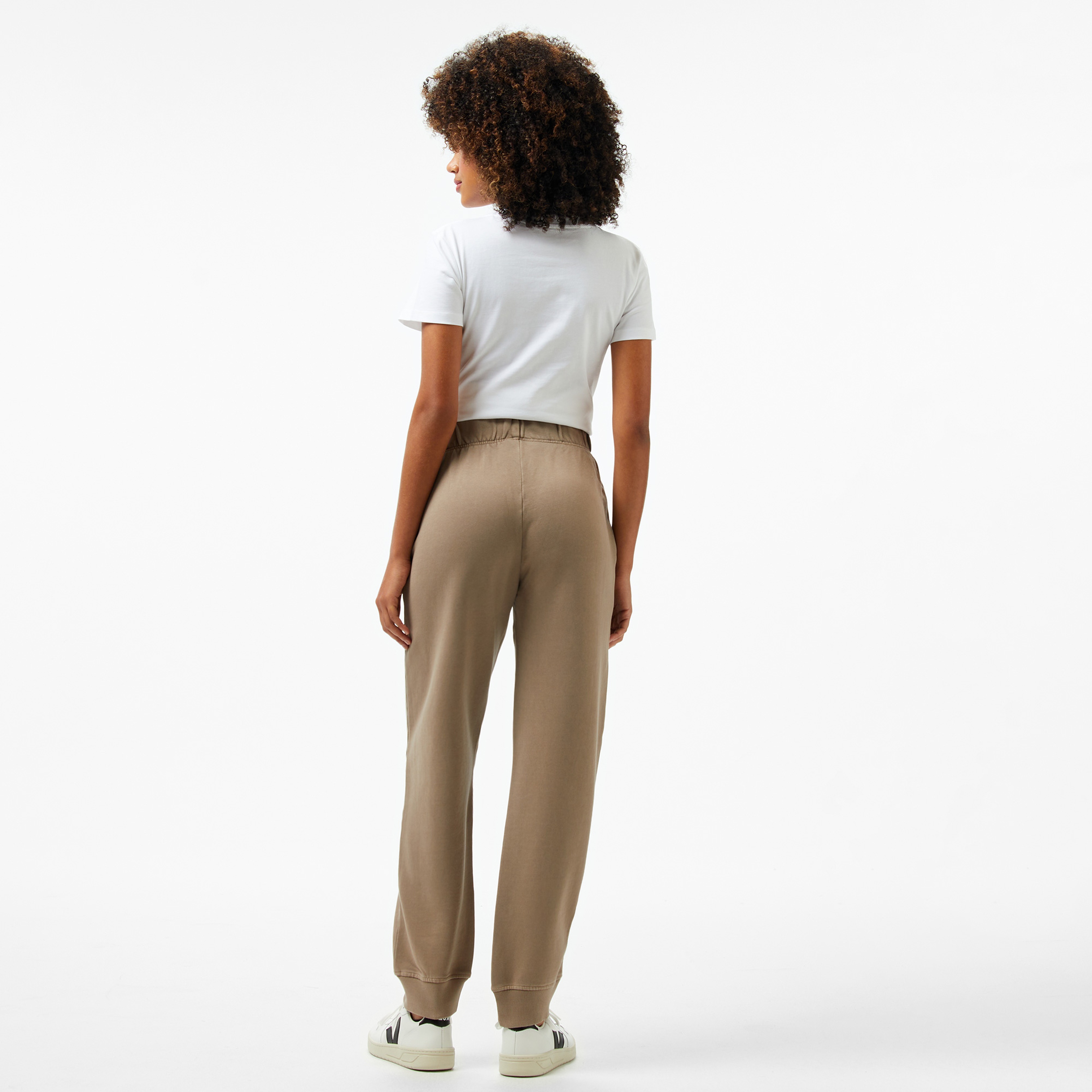 Calvin Klein Washed Puff Print Jog Kadın Bej Eşofman Altı