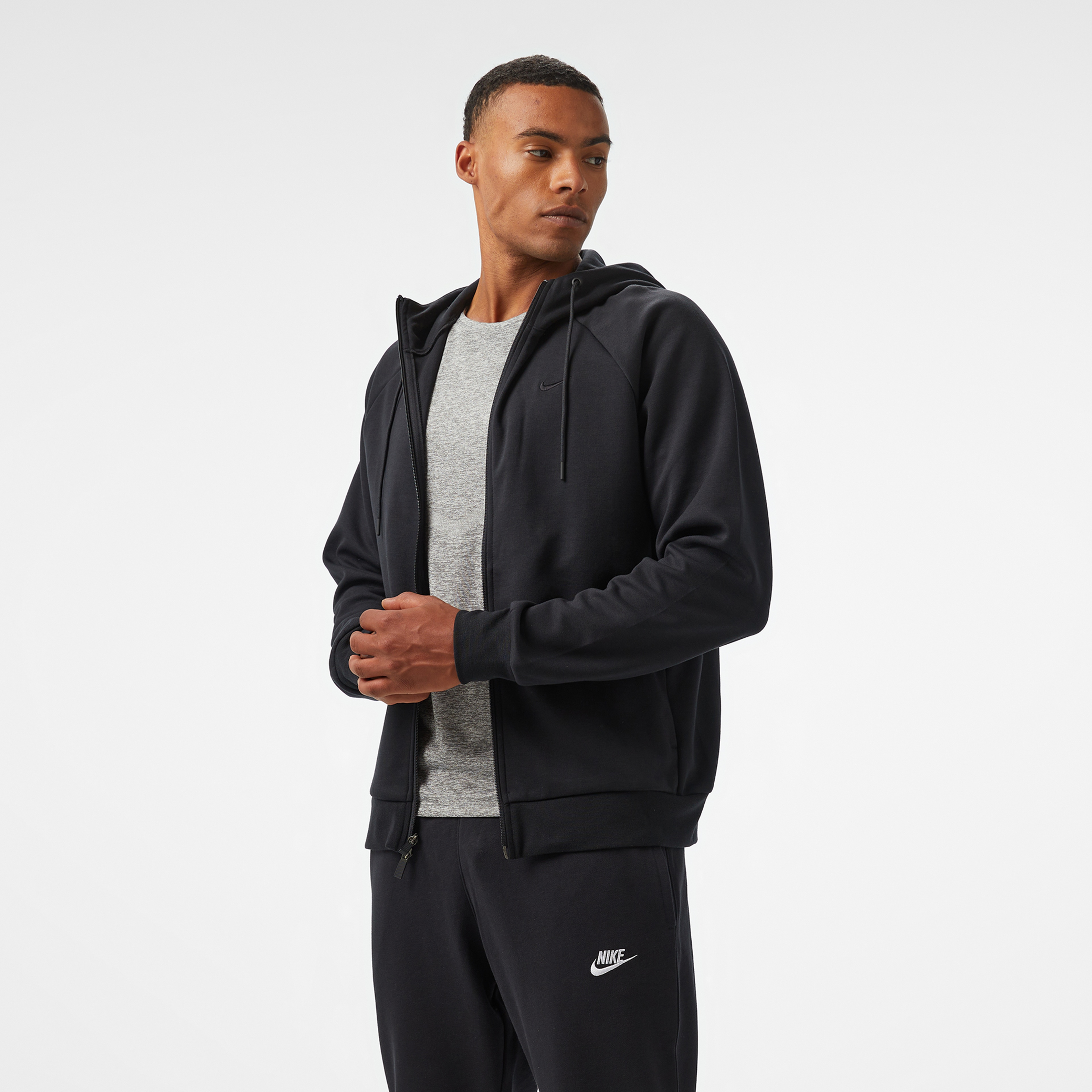 Nike Primary Fleece Erkek Siyah Sweatshirt