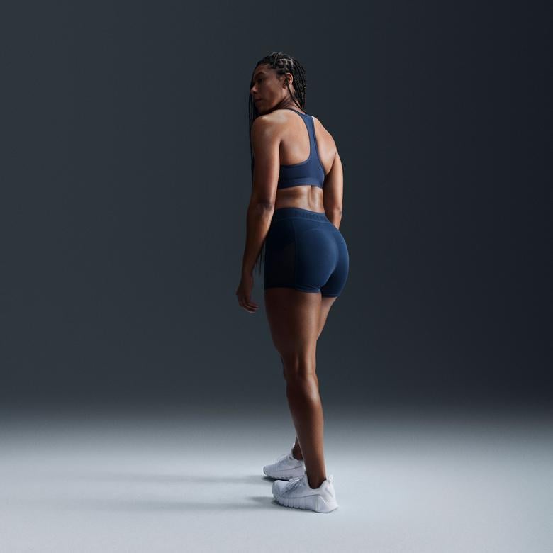 Nike Swoosh Medium Support Kadın Lacivert Bra