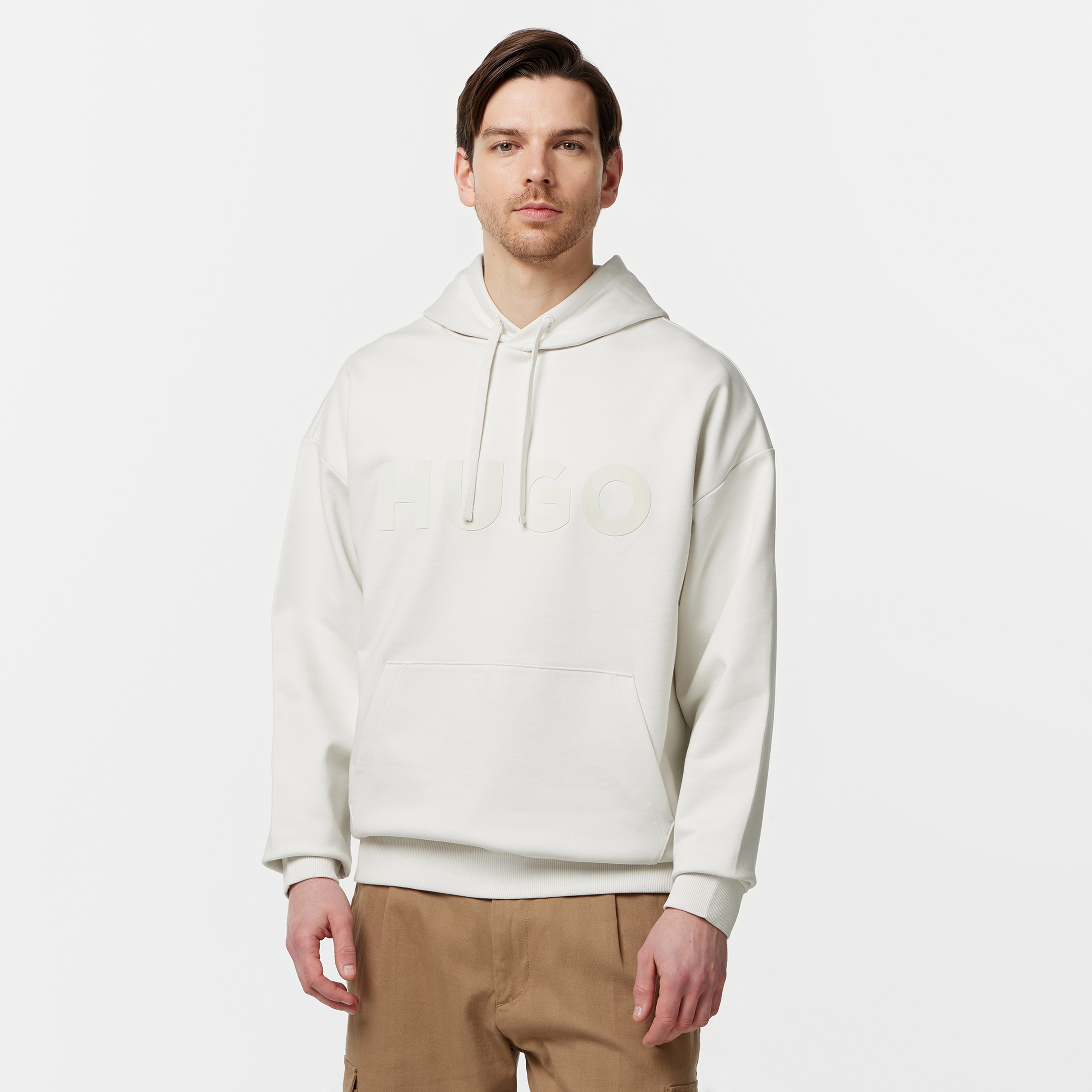 Hugo Erkek Beyaz Sweatshirt