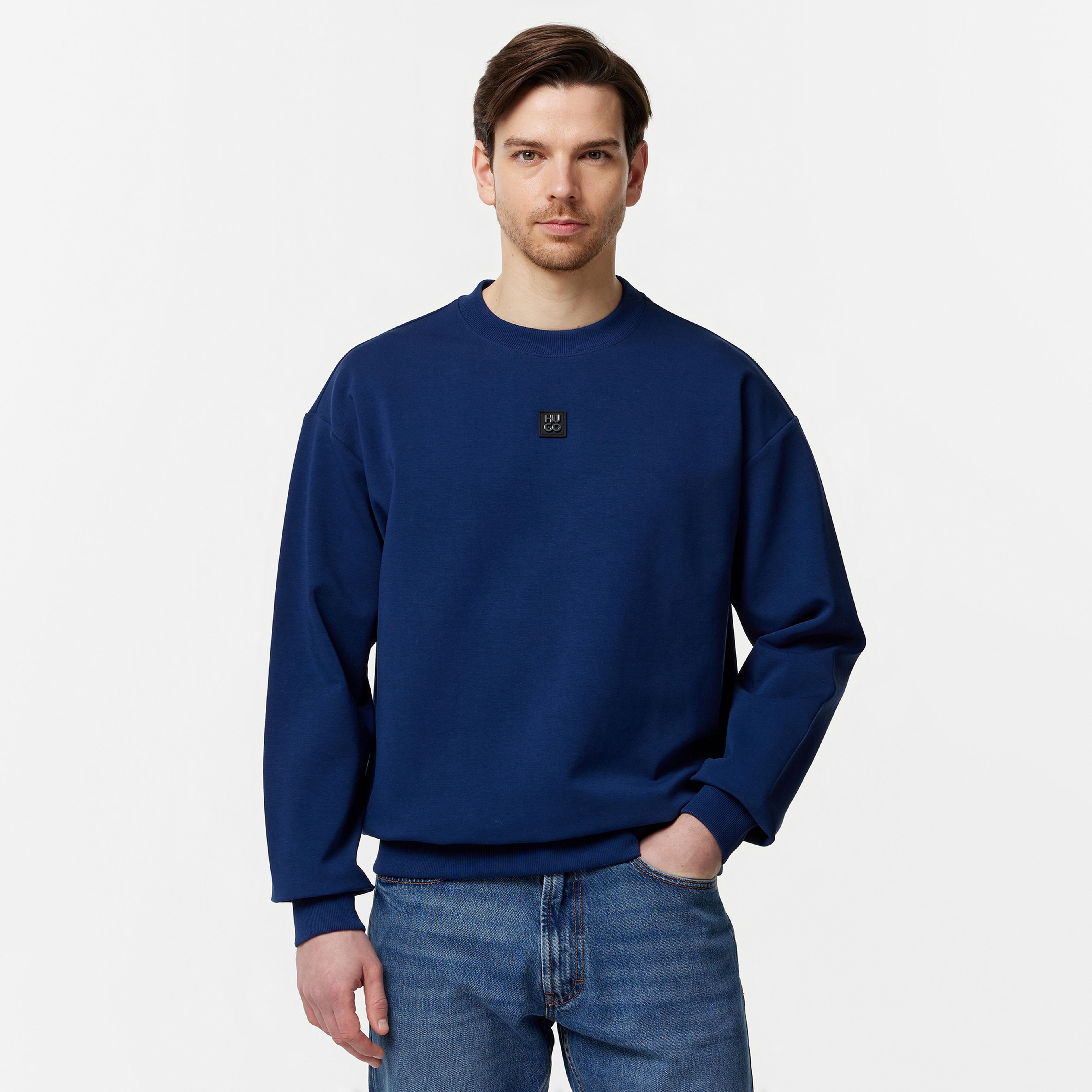 Hugo Erkek Mavi Sweatshirt