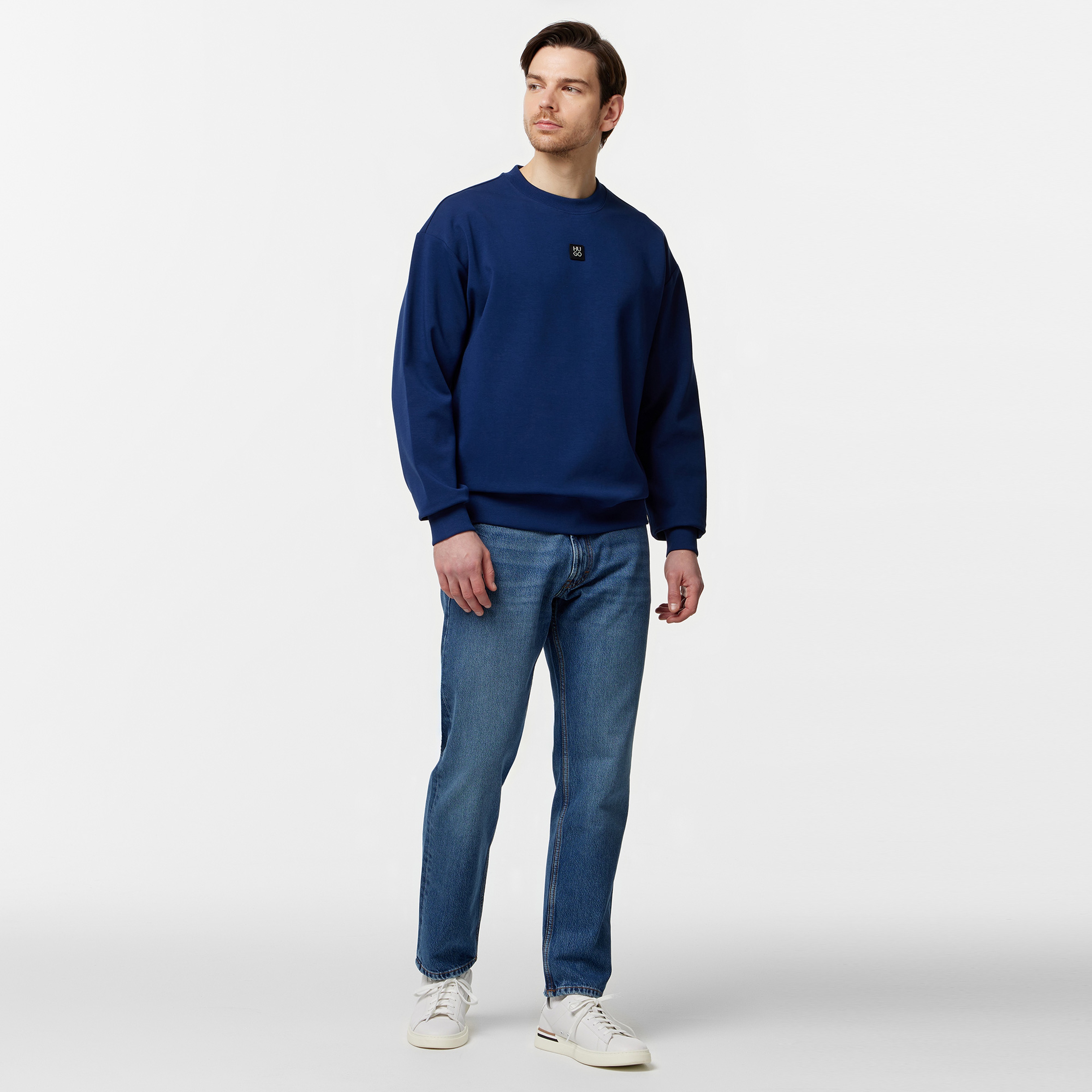 Hugo Erkek Mavi Sweatshirt