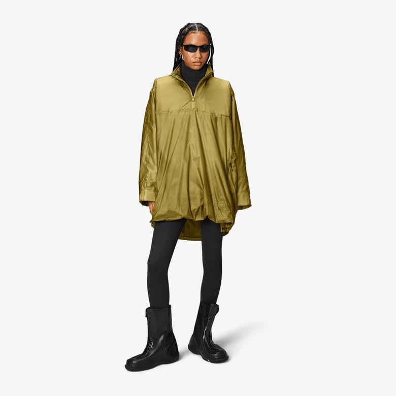 Rains Kauto Insulated Poncho W4T1 Unisex Haki Panço