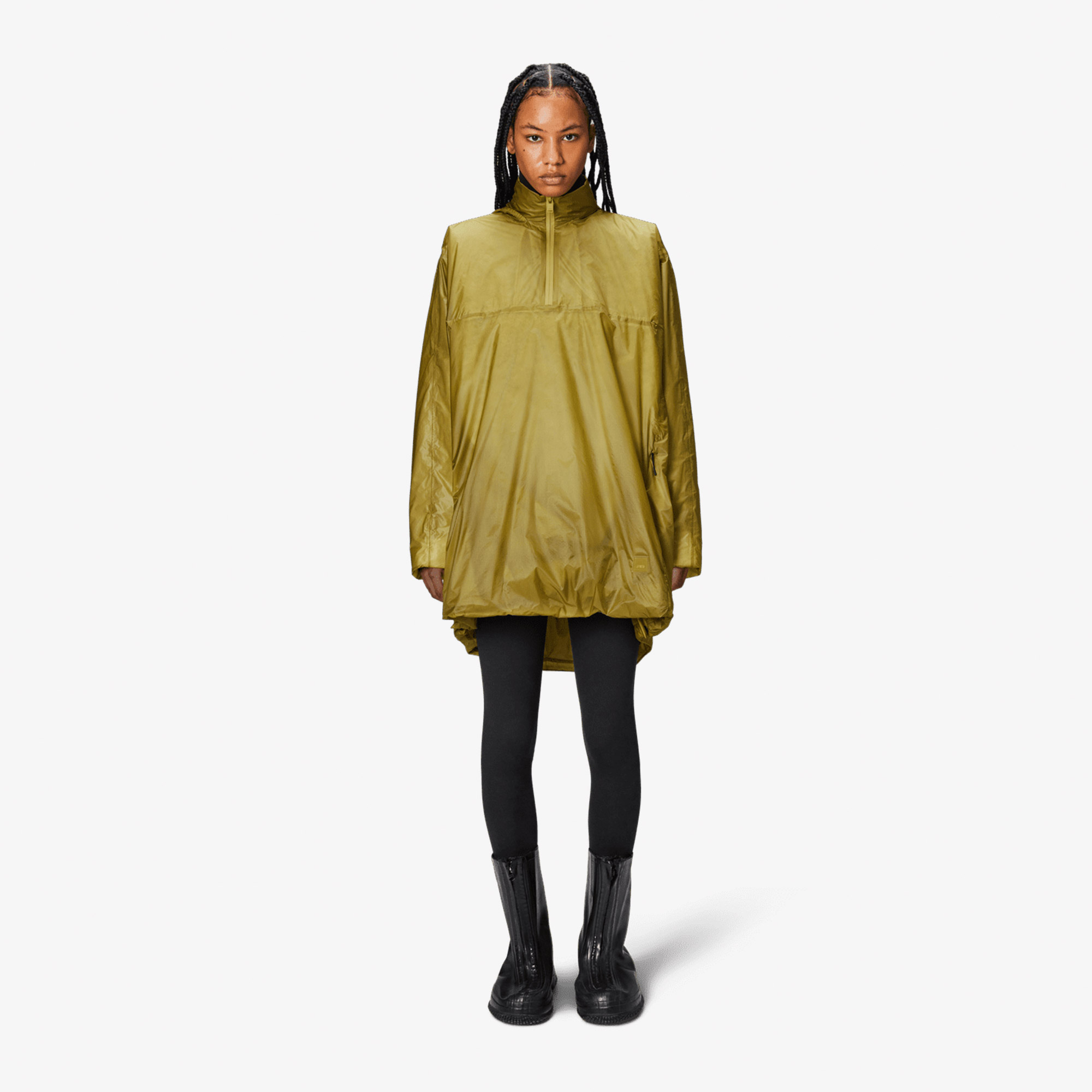 Rains Kauto Insulated Poncho W4T1 Unisex Haki Panço