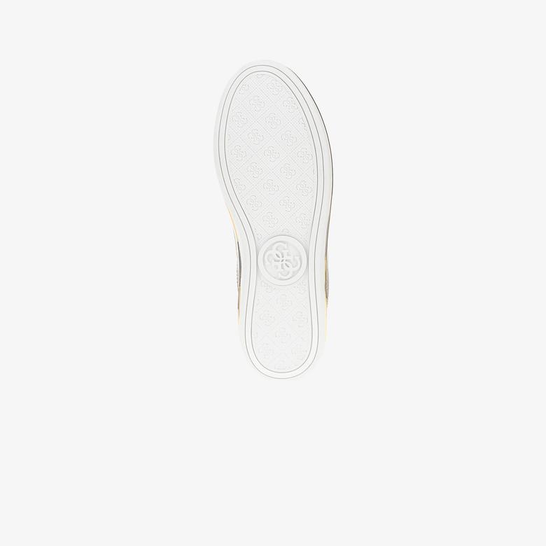 Guess Stasey Logo Kadın Bej Sneaker