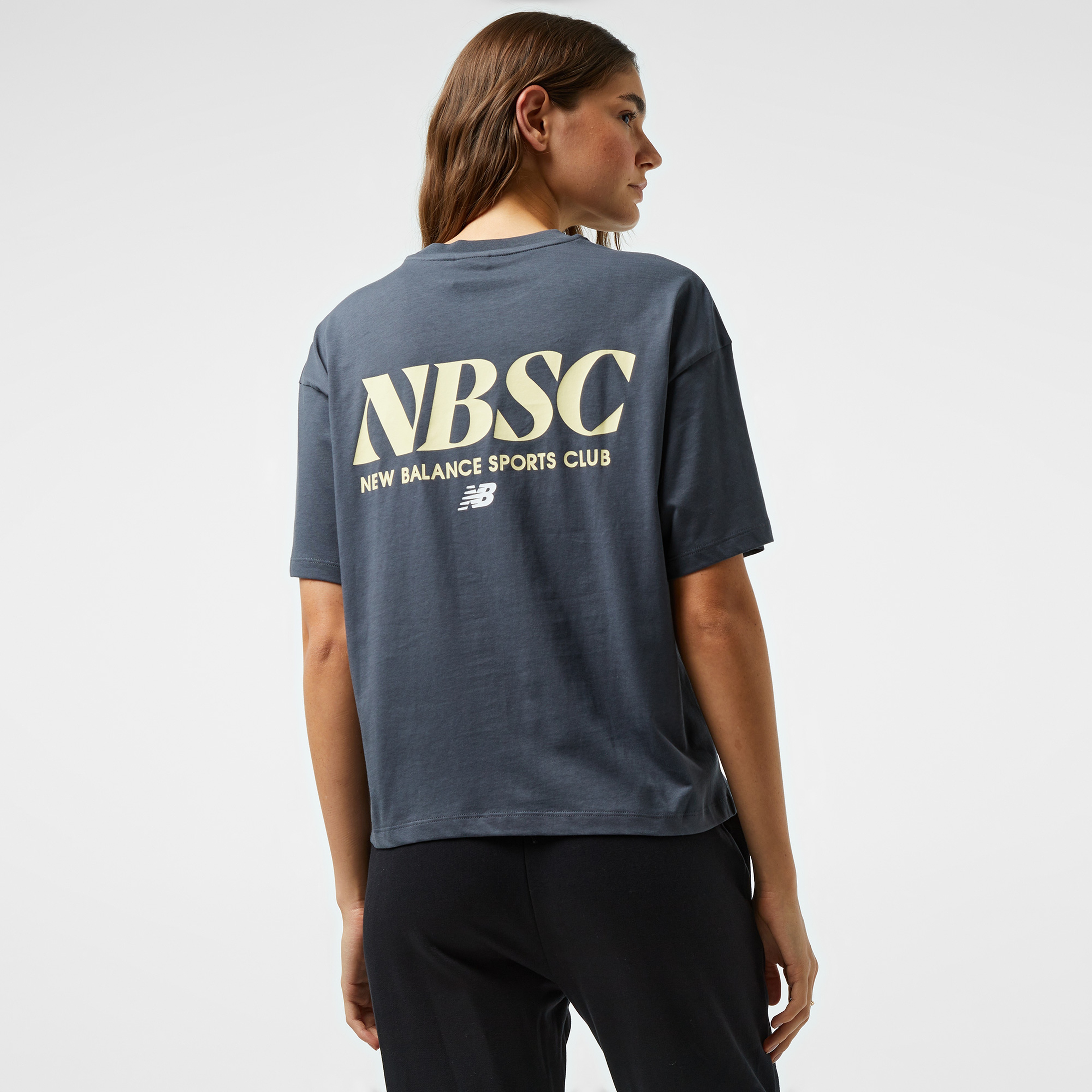New Balance WNT3416 Lifestyle Kadın Antrasit T-Shirt
